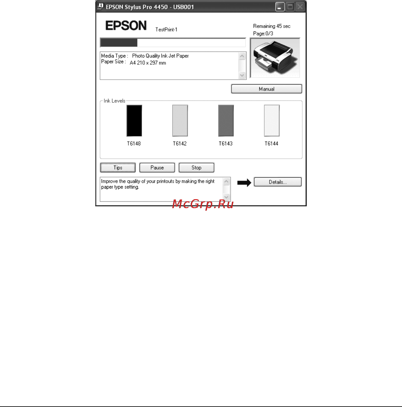 Epson Stylus Pro 4880 [28/358] Проверка состояния принтера