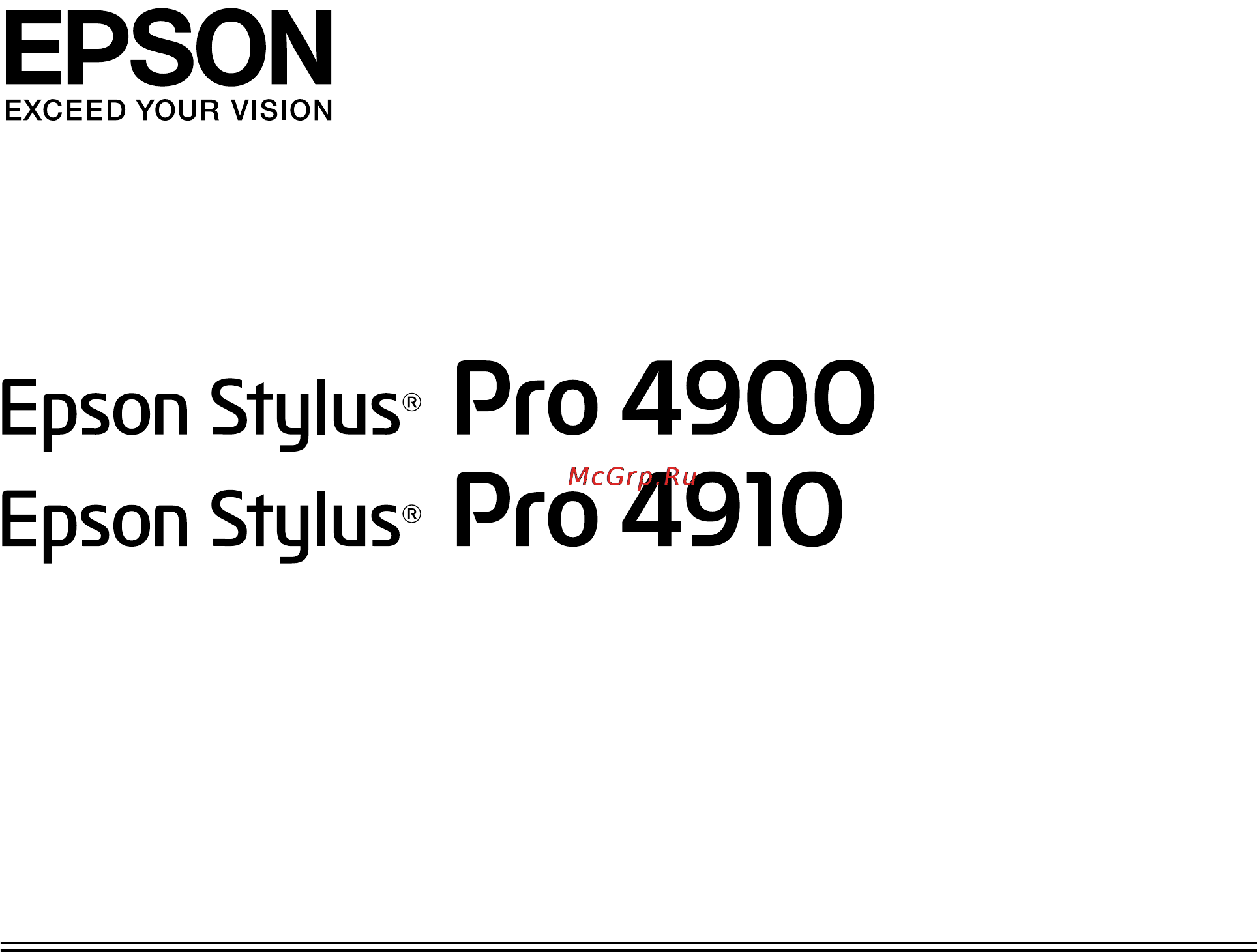 Epson Stylus Pro 4900 Инструкция по эксплуатации онлайн