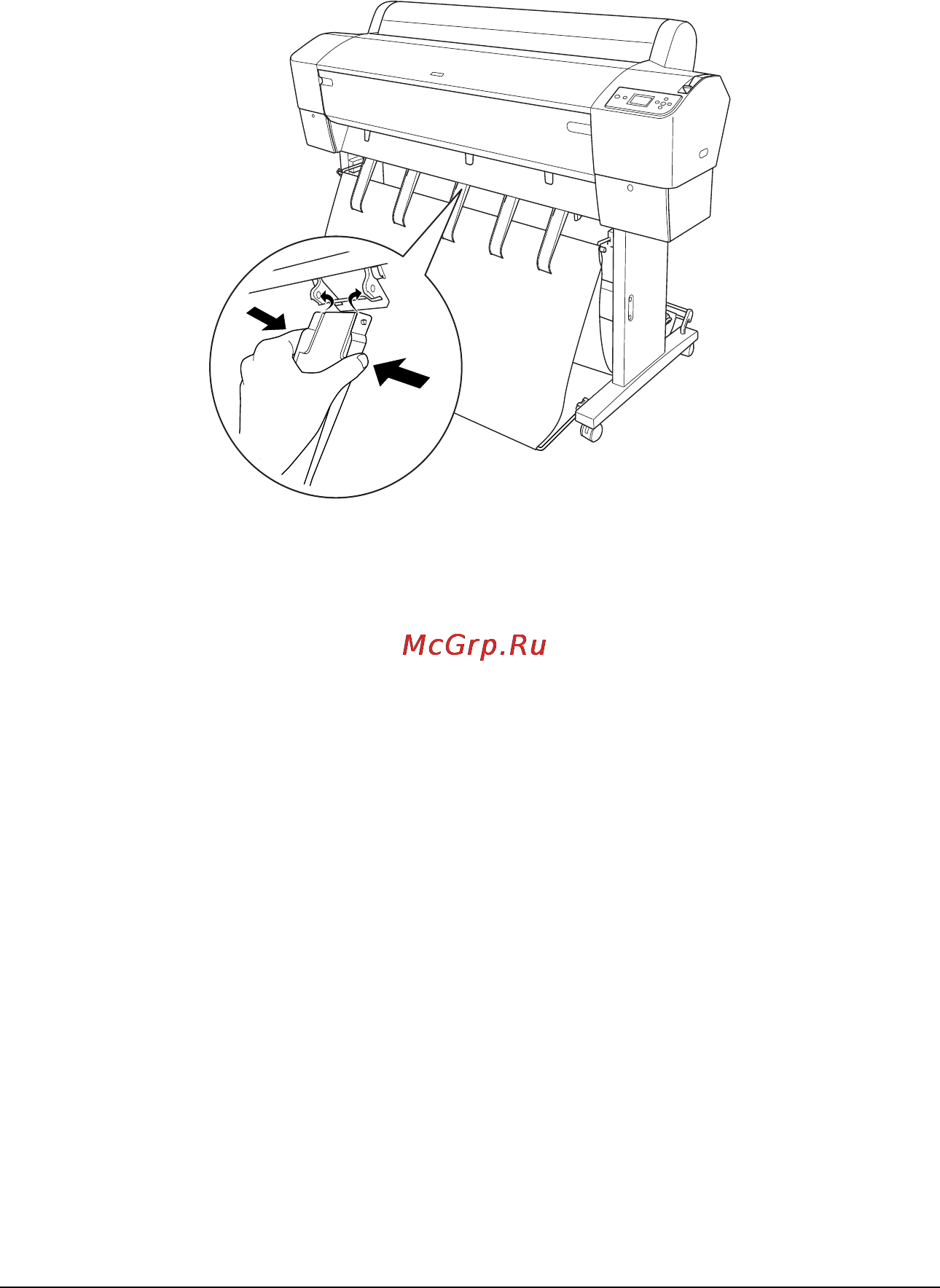 Epson Stylus Pro 9880 [342/406] Подача бумаги в прямом направлении
