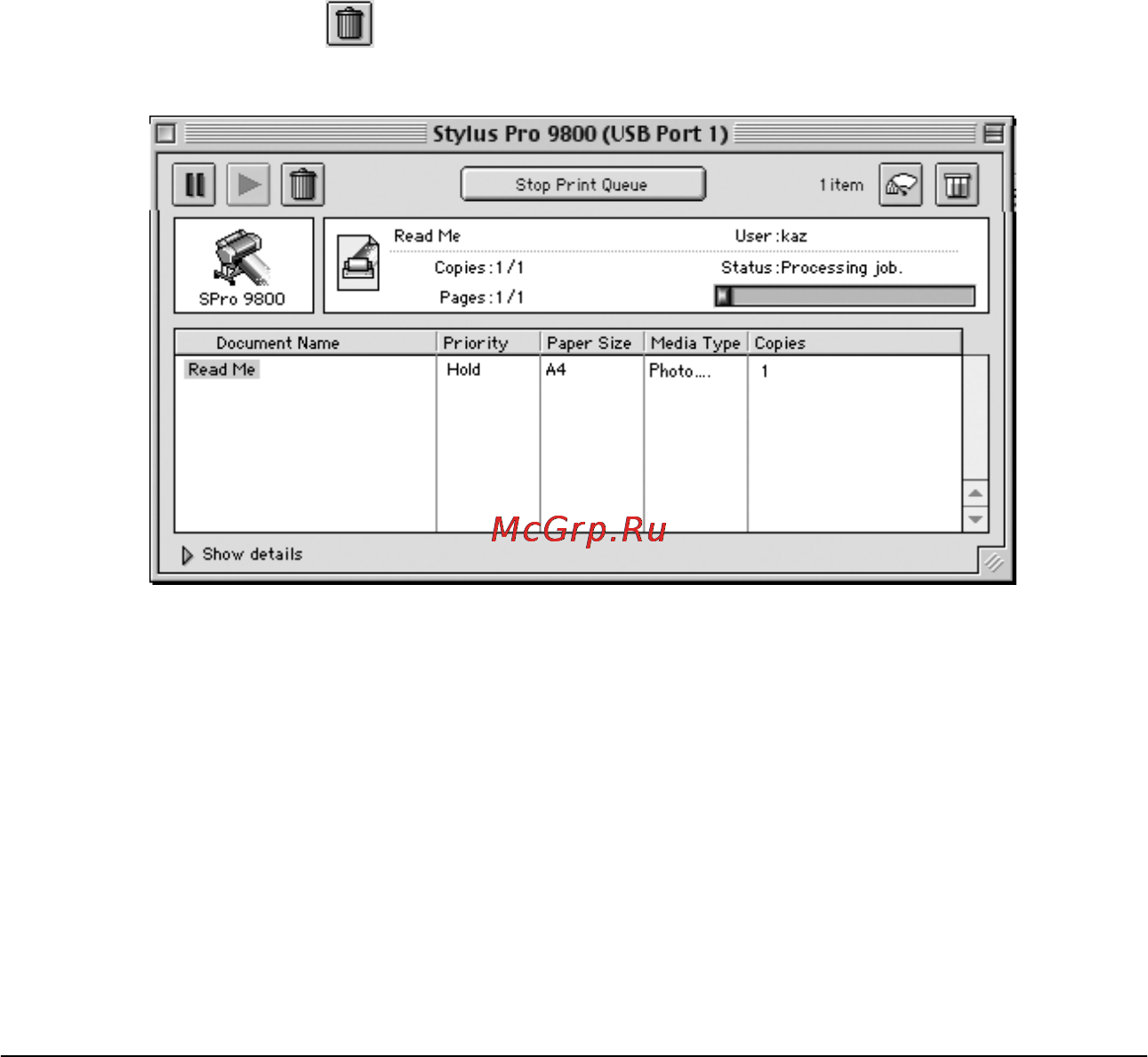 Epson Stylus Pro 7800 [104/393] Canceling printing