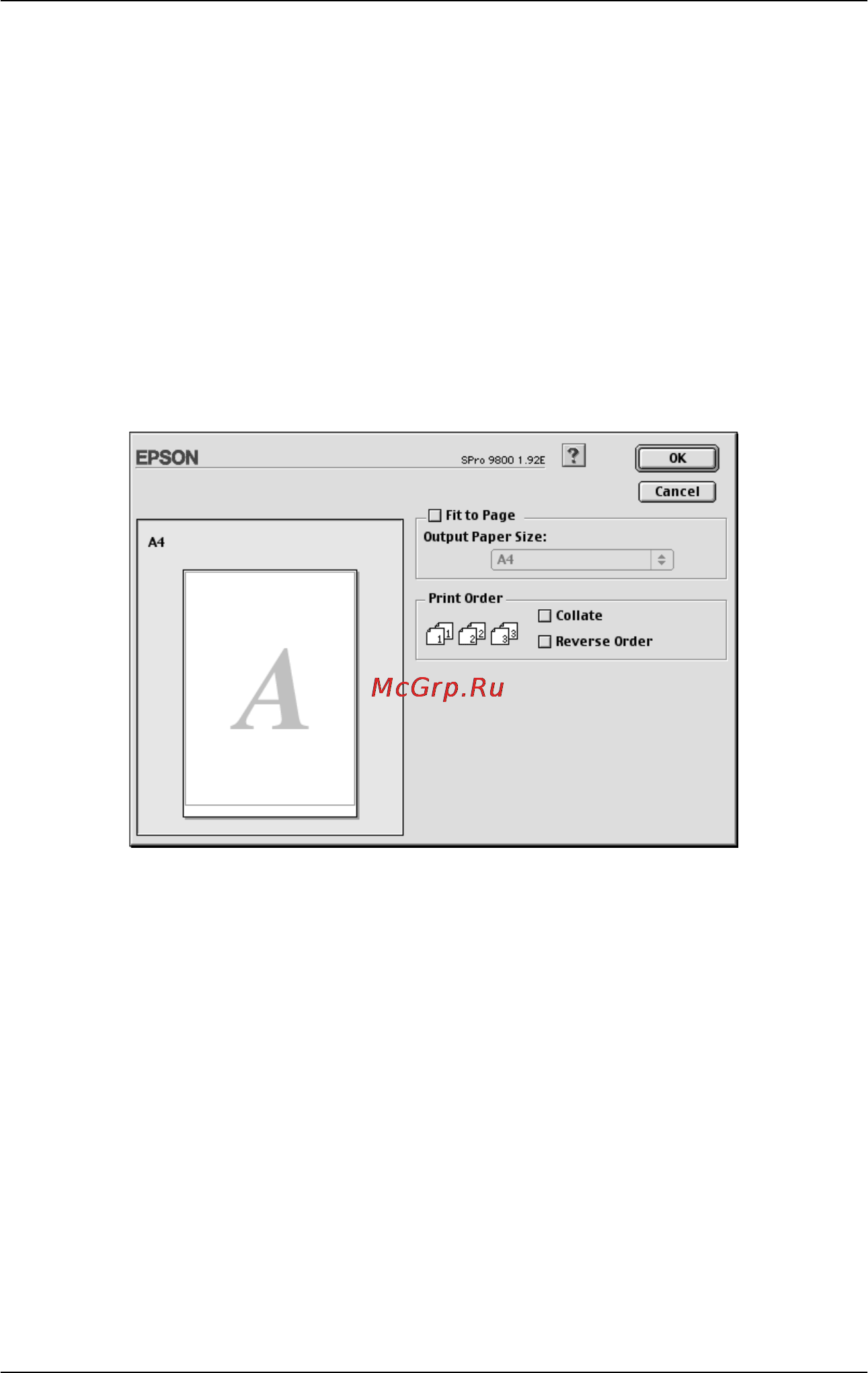 Epson Stylus Pro 7800 [136/393] Making settings in the layout dialog
