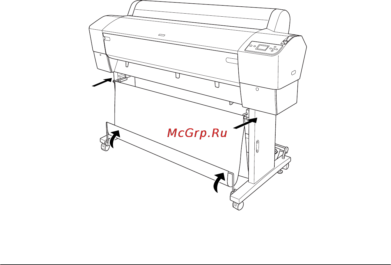 Epson Stylus Pro 7800 [316/393] To move the printer using casters