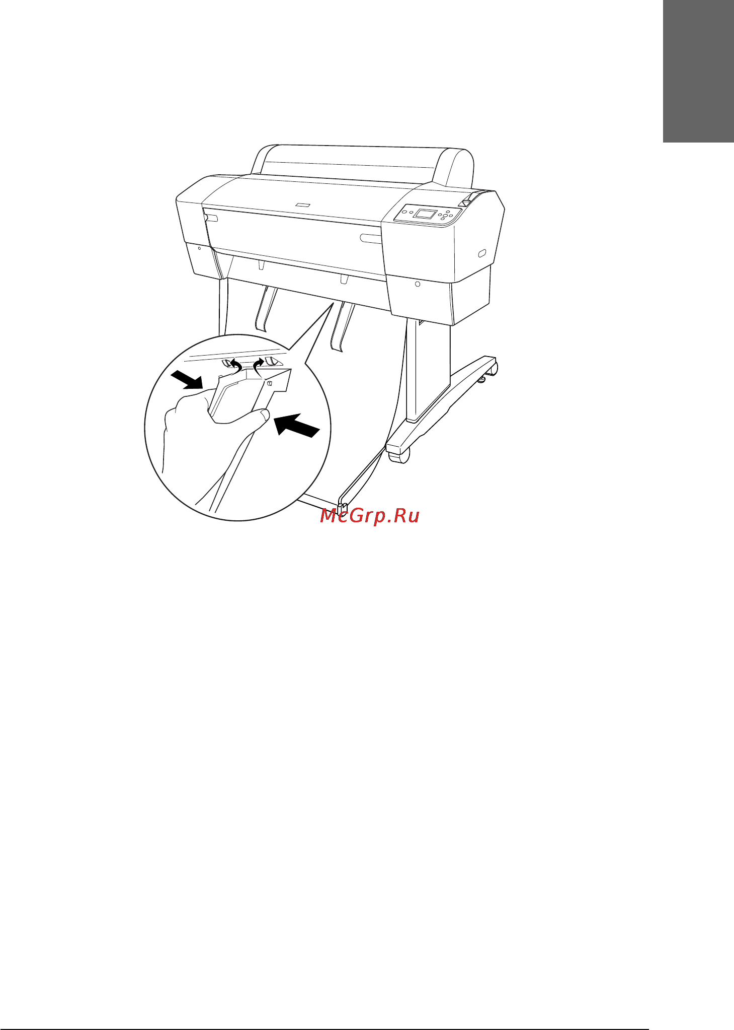 Epson Stylus Pro 7800 [347/393] Roll paper does not eject properly