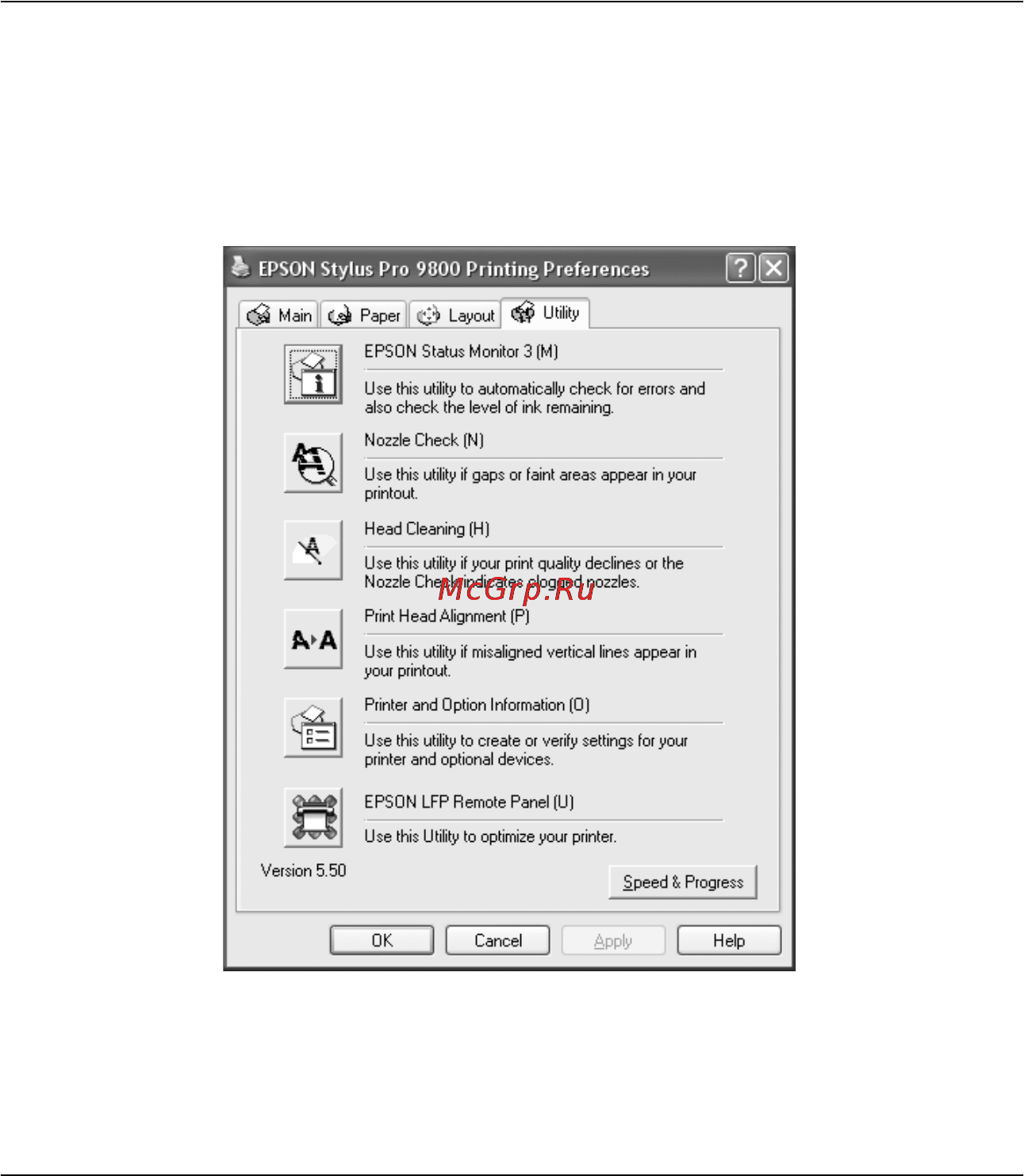 Epson Stylus Pro 7800 [66/393] Making the optimize enlargement setting for windows xp and 2000 only