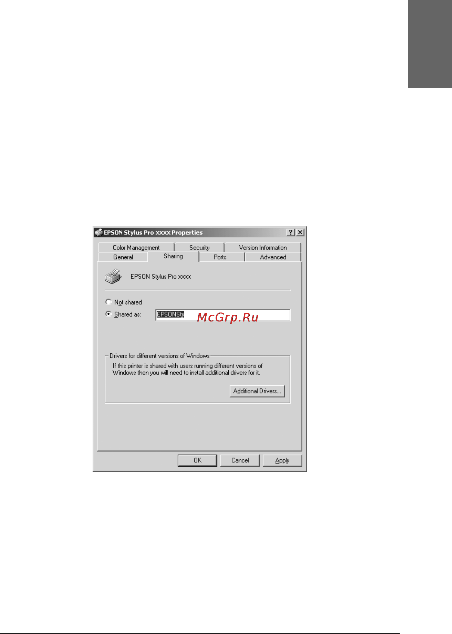 Epson Stylus Pro 7800 [93/393] For windows 2000