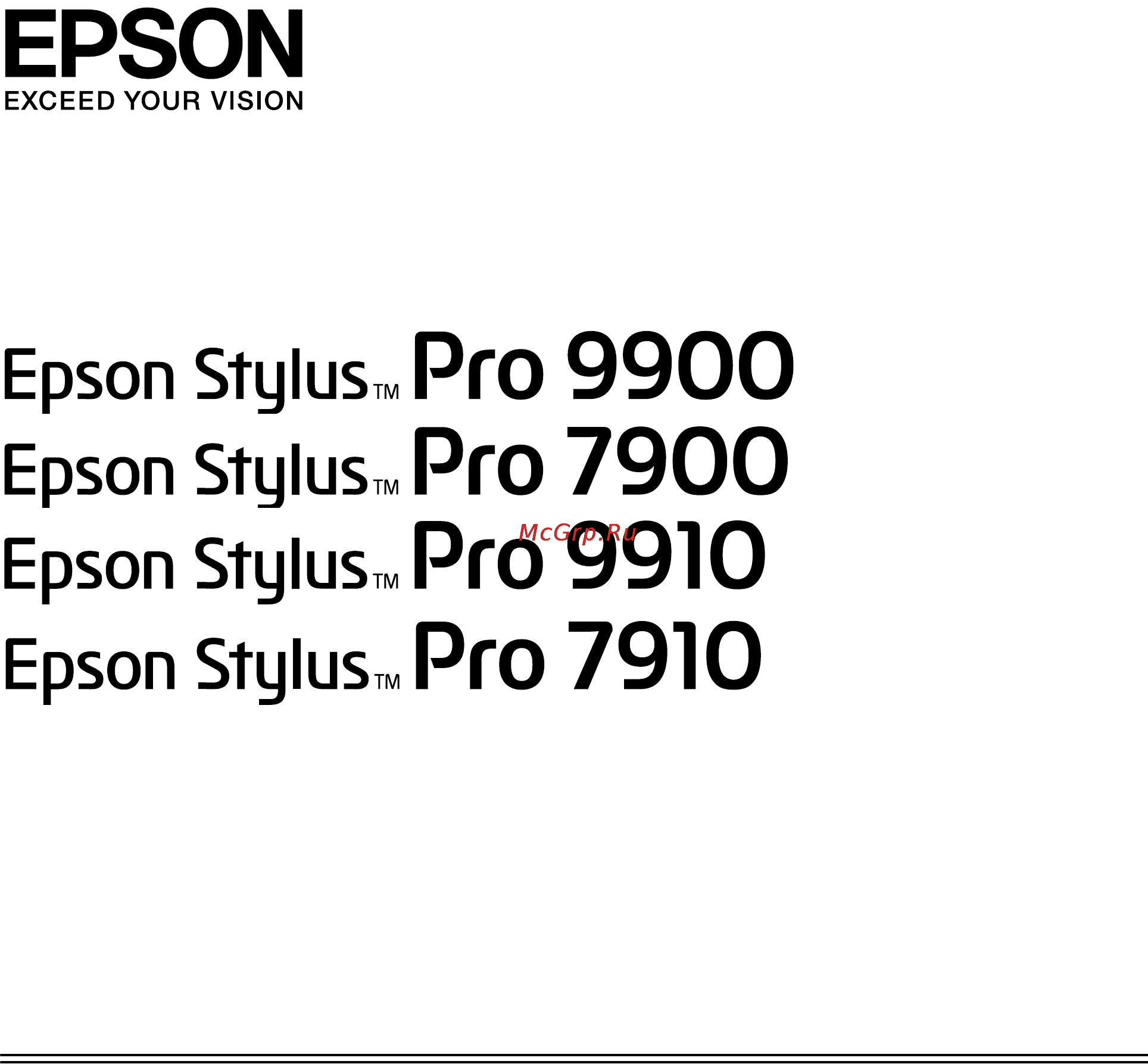 Epson Stylus Pro 9900 Инструкция по эксплуатации онлайн