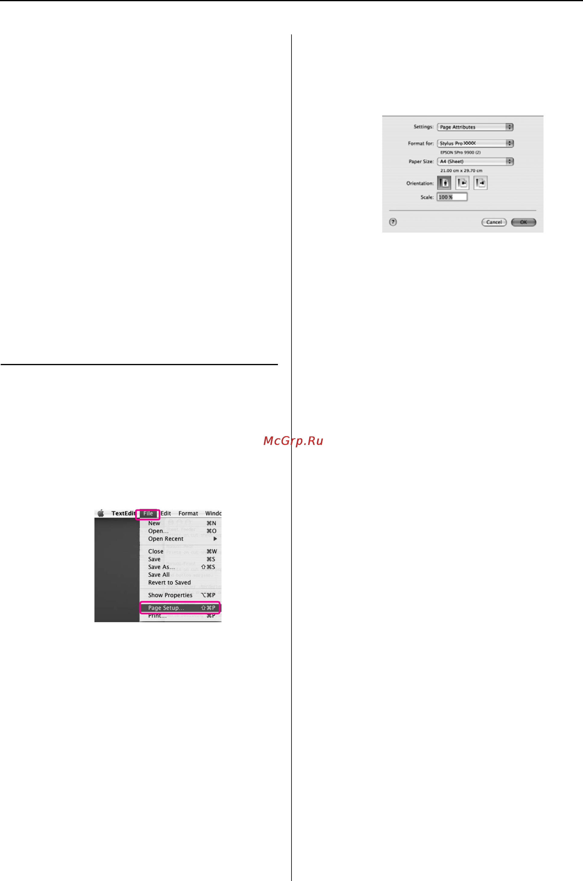 Epson Stylus Pro 9900 [132/205] Доступ к драйверу принтера