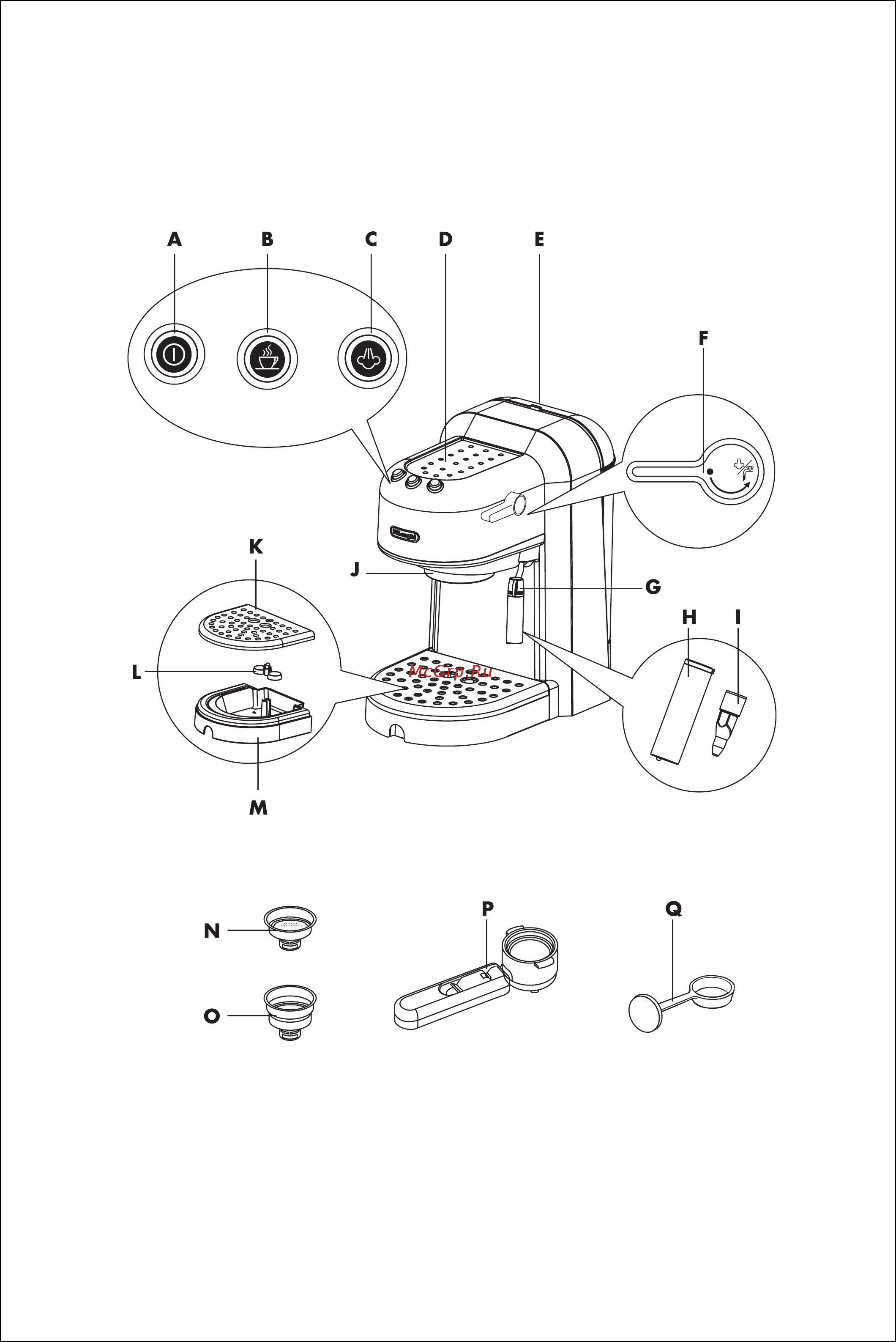 Delonghi EC 270 Инструкция по эксплуатации онлайн [2/10] 12338