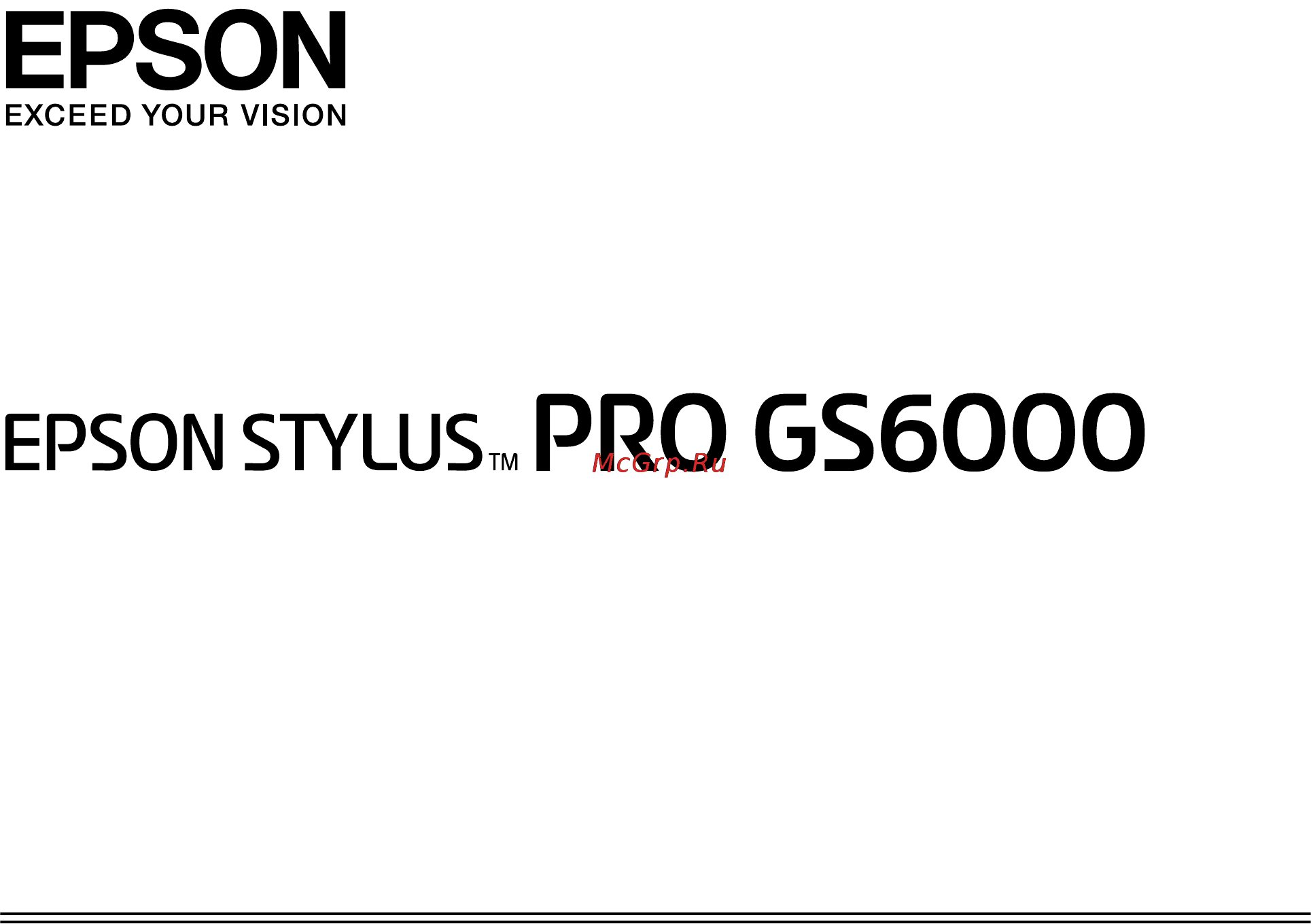 Epson Stylus Pro GS6000 Инструкция по эксплуатации онлайн