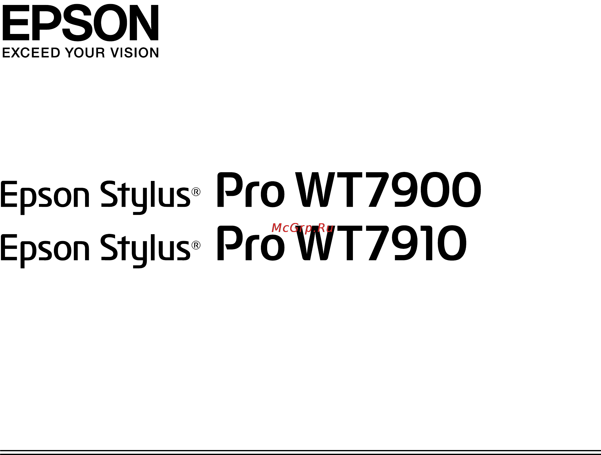 Epson Stylus Pro WT7900 Инструкция по эксплуатации онлайн