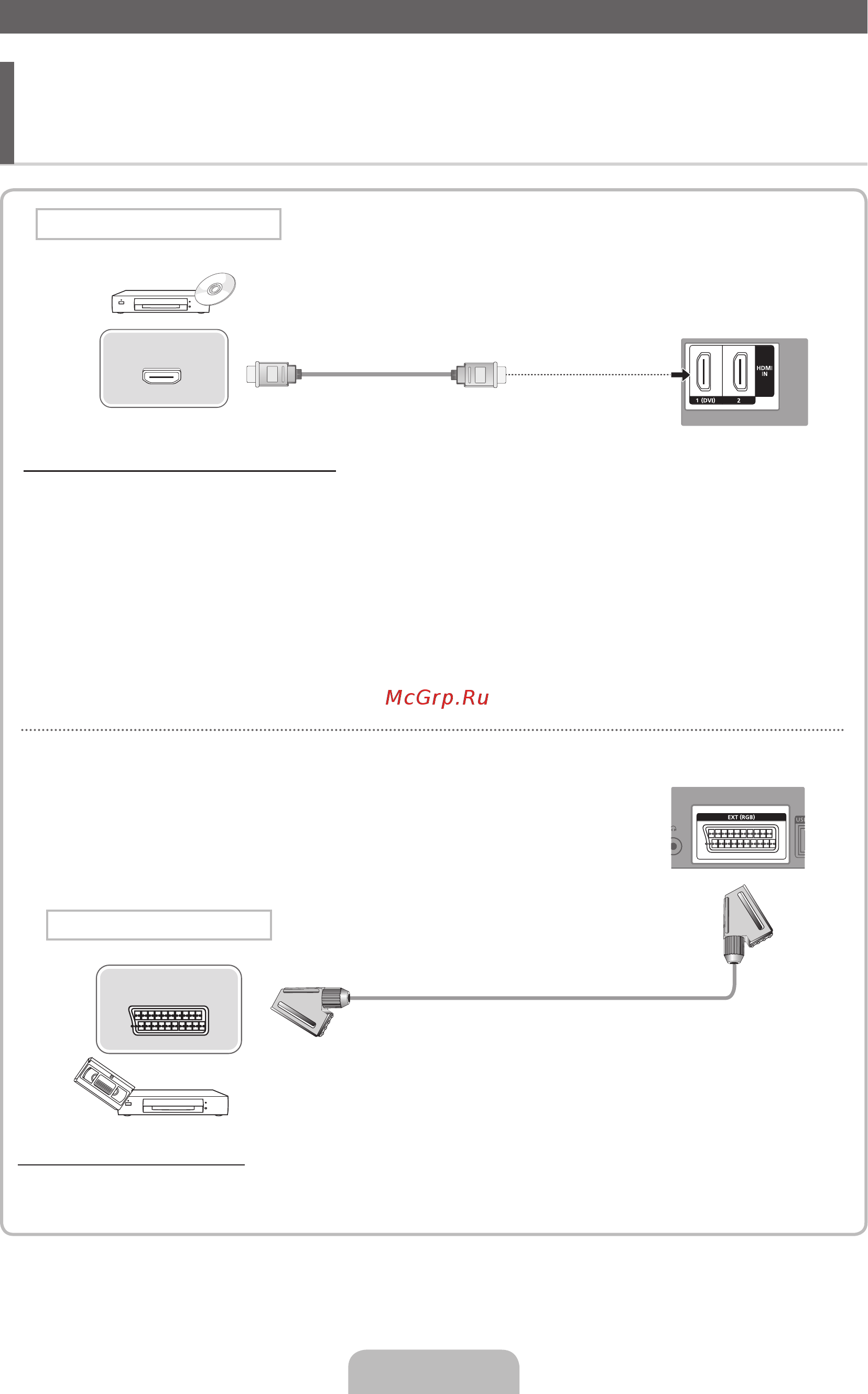 Samsung LE-40 D503F7W [6/43] Подключение к устройству av