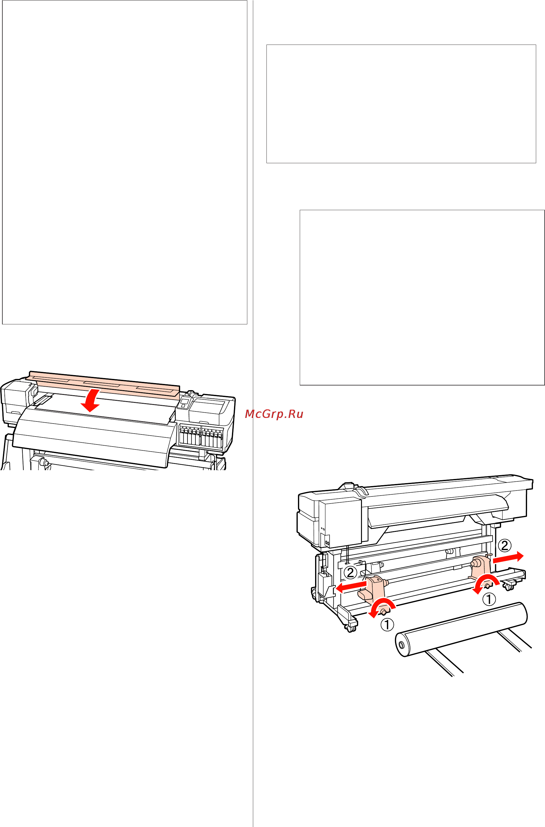 Epson SureColor SC-S70610 [42/159] Использование дополнительного устройства подачи протяжки для тяжелых рулонных носителей
