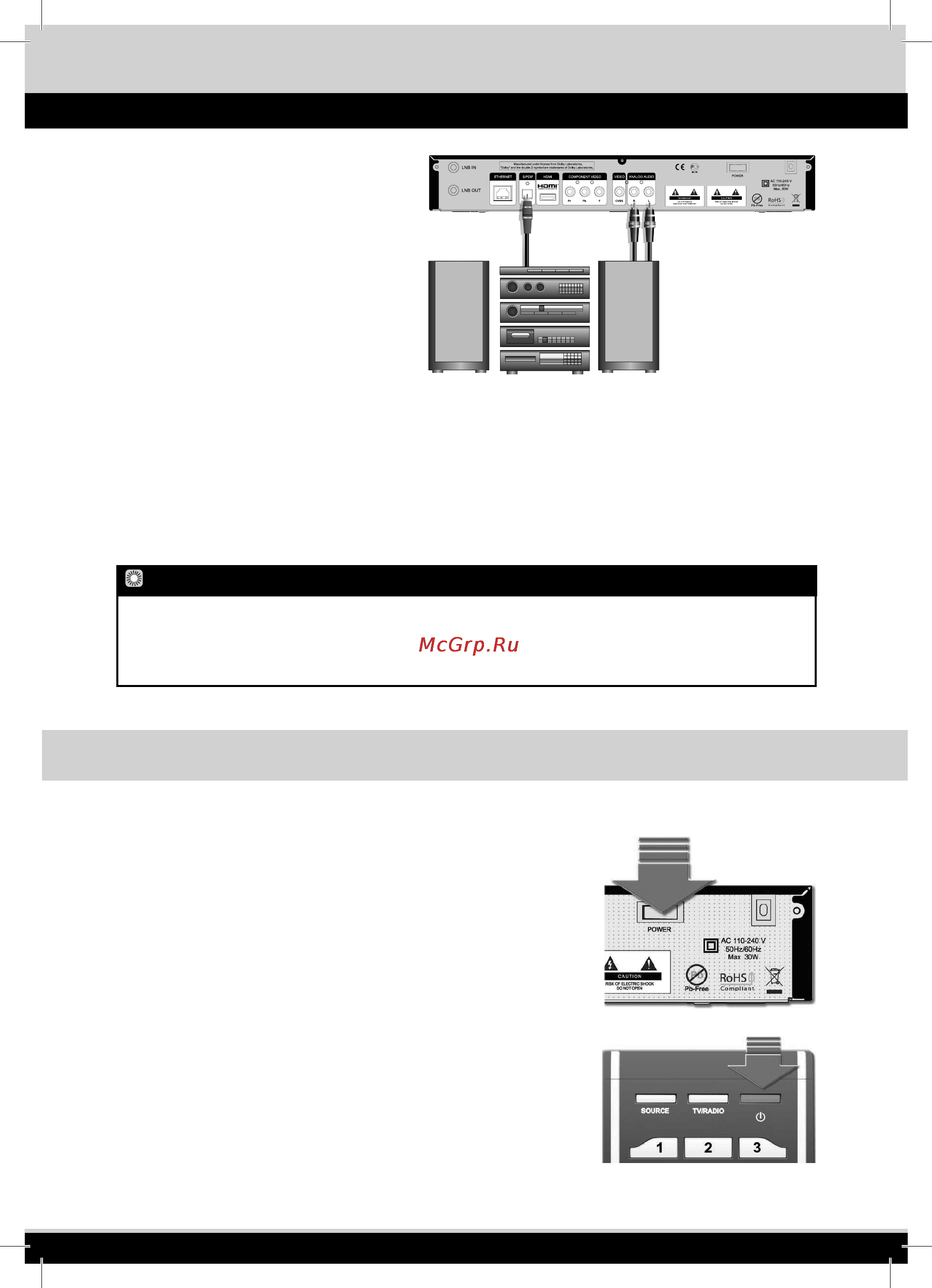 Платформа-Hd HD-9300 [11/43] Подключения