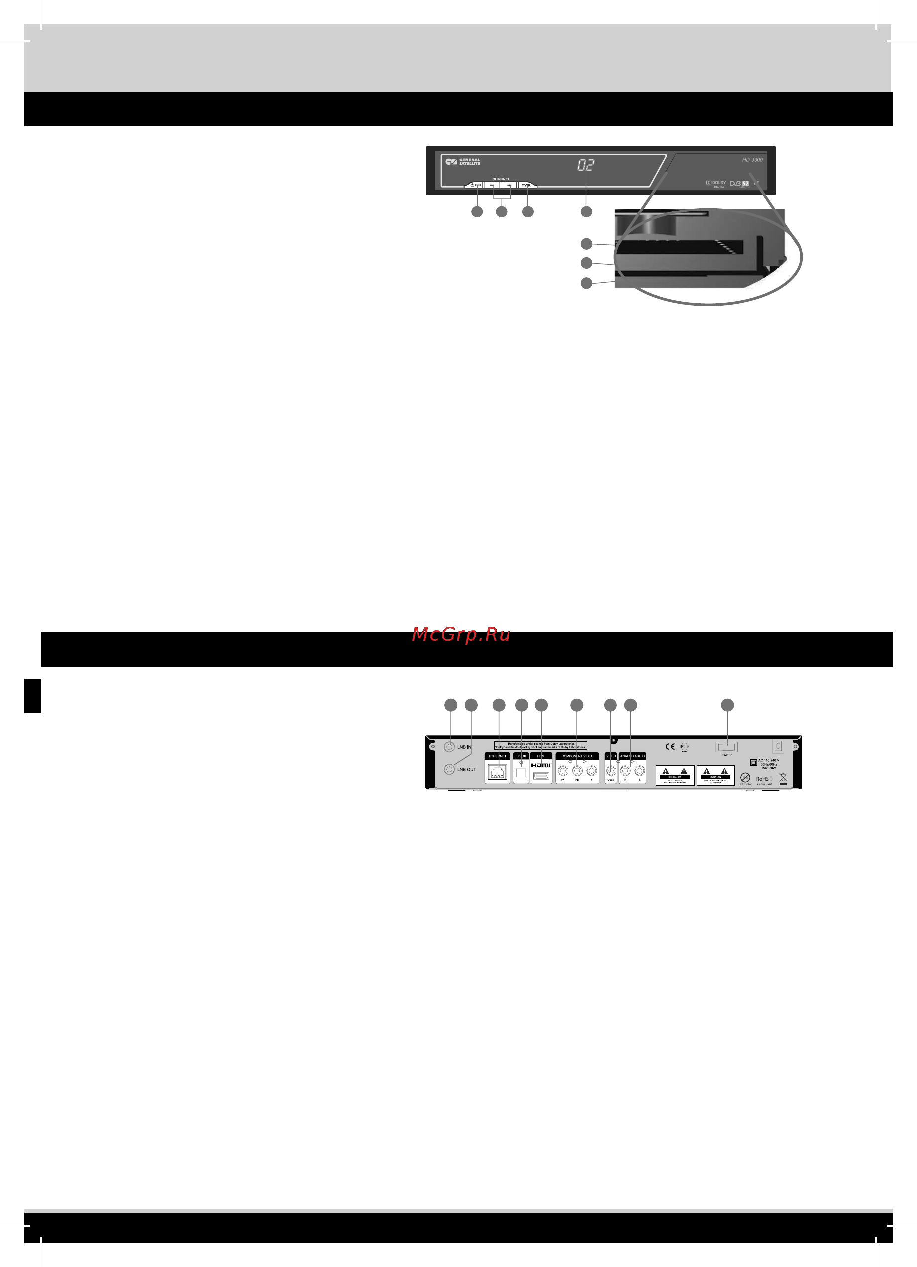 Платформа-Hd HD-9300 [7/43] Перед началом эксплуатации