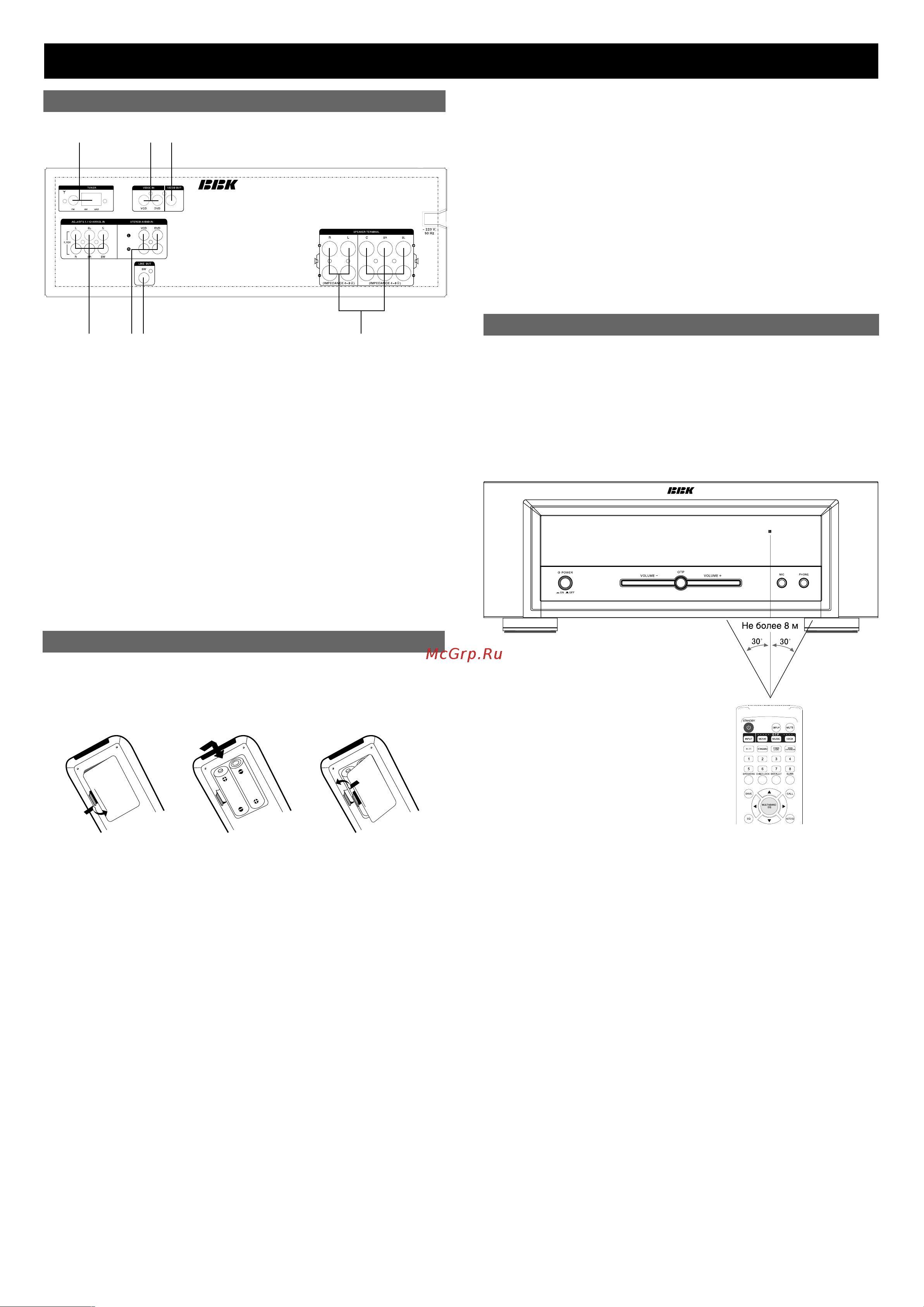 BBK AV250T [5/20] Введение