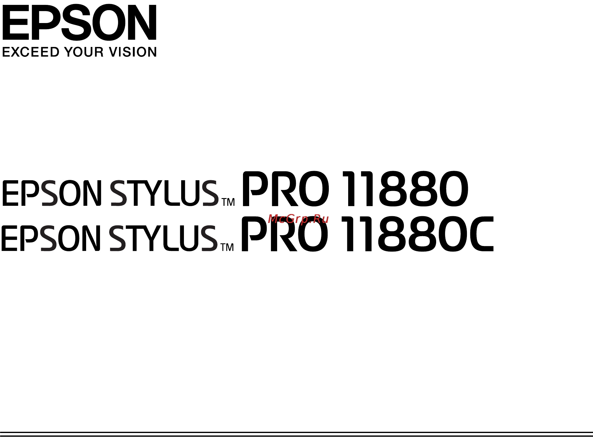 Epson Stylus Pro 11880 Инструкция по эксплуатации онлайн