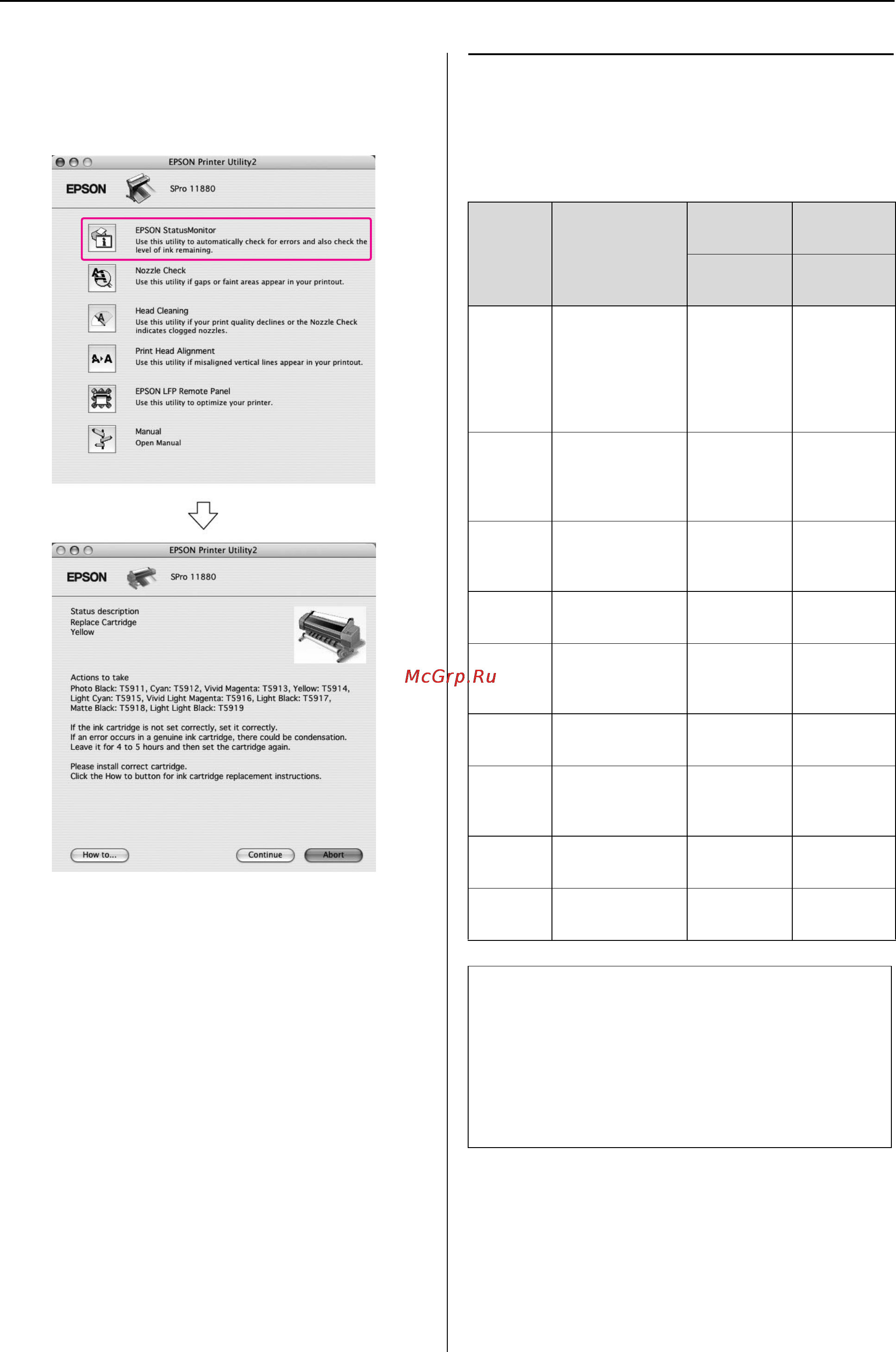 Epson Stylus Pro 11880 [138/195] Работа с чернильными картриджами