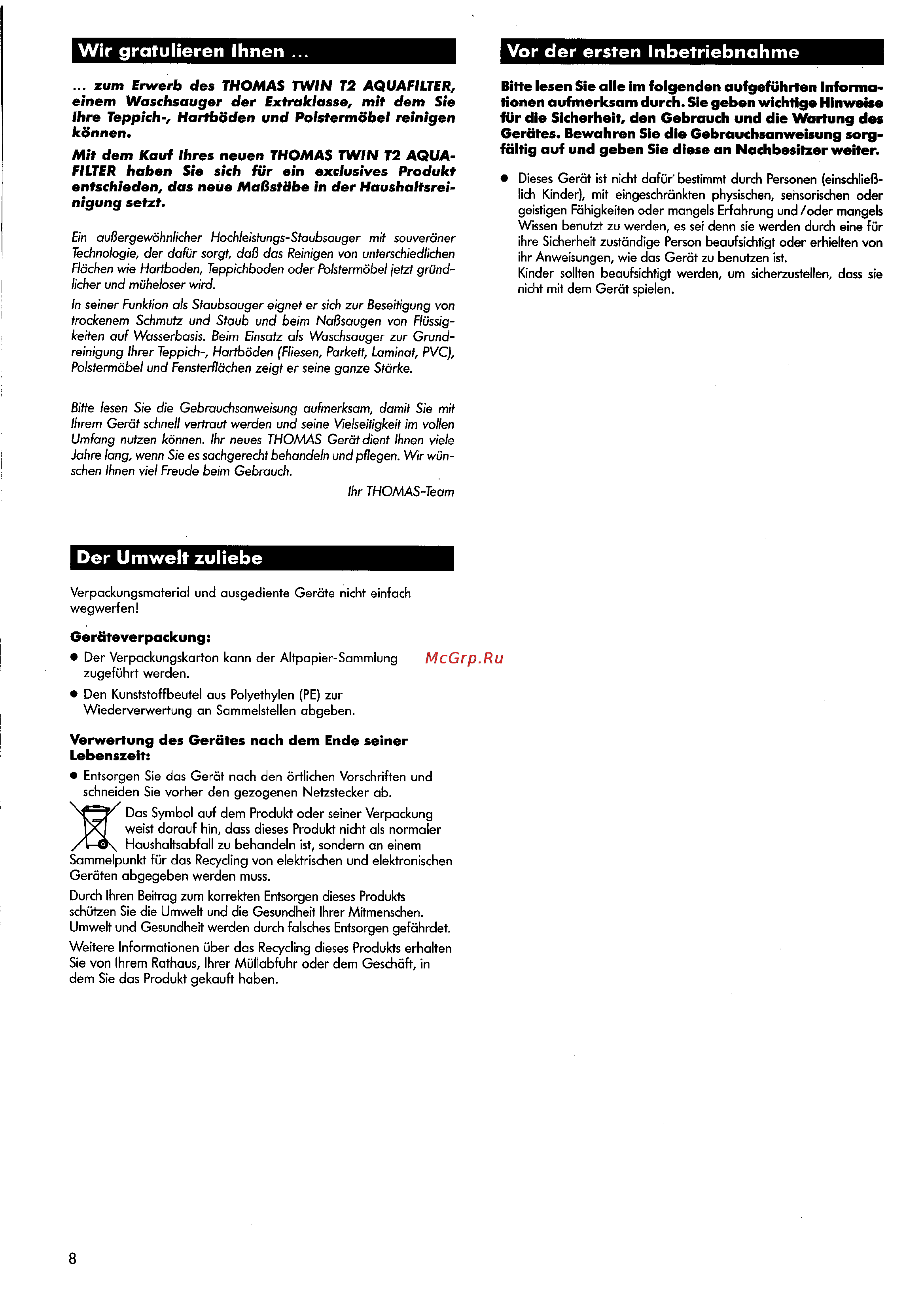 Thomas Twin T2 [8/27] Der umwelt zuliebe
