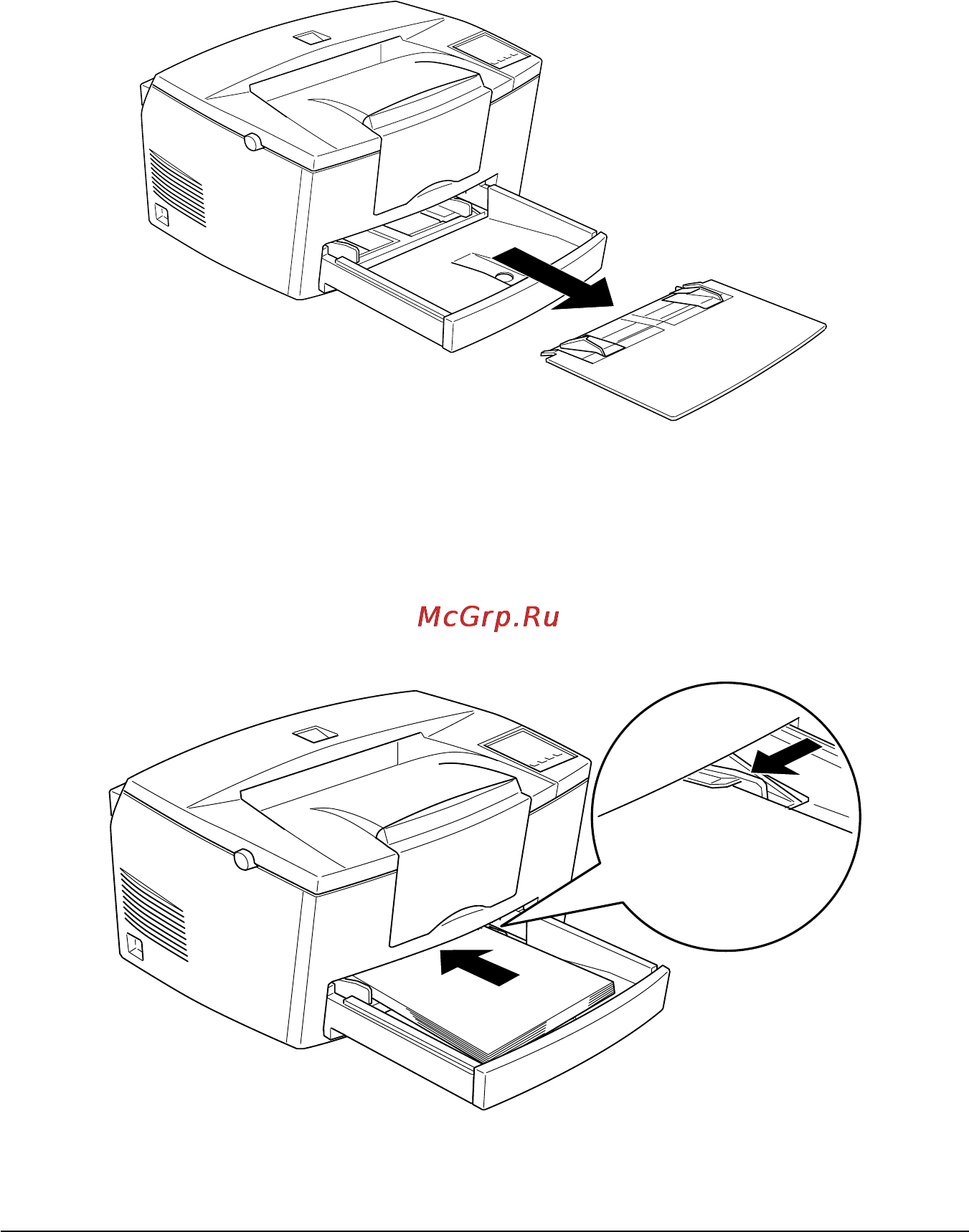 Epson EPL-5700 [29/206] Закладка бумаги в лоток