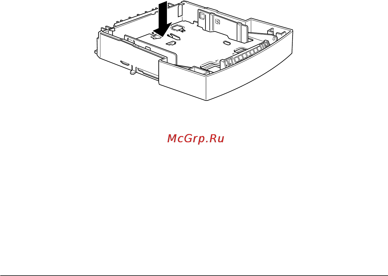 Epson EPL-5700 [44/206] Закладка бумаги в нижнюю кассету