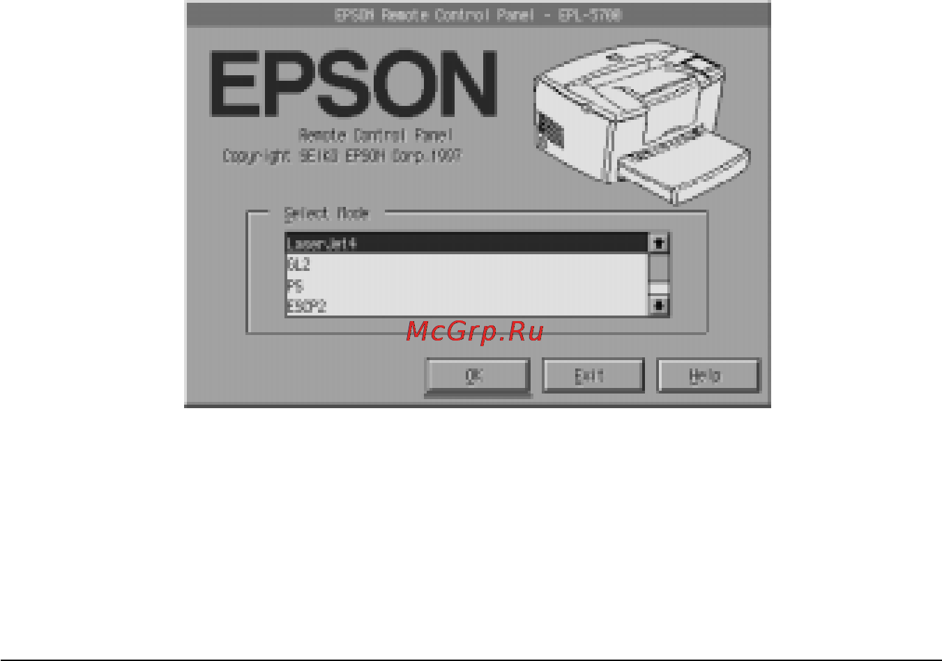 Epson EPL-5700 [67/206] Доступ к утилите панель дистанционного управления