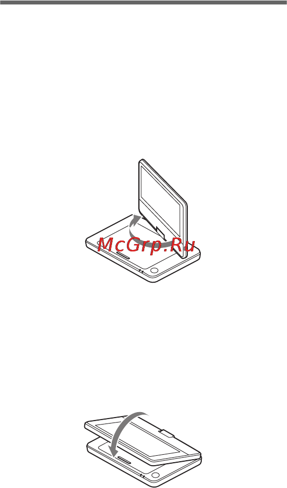 Sony DVP-FX970 [8/60] Поворот и складывание жк панели