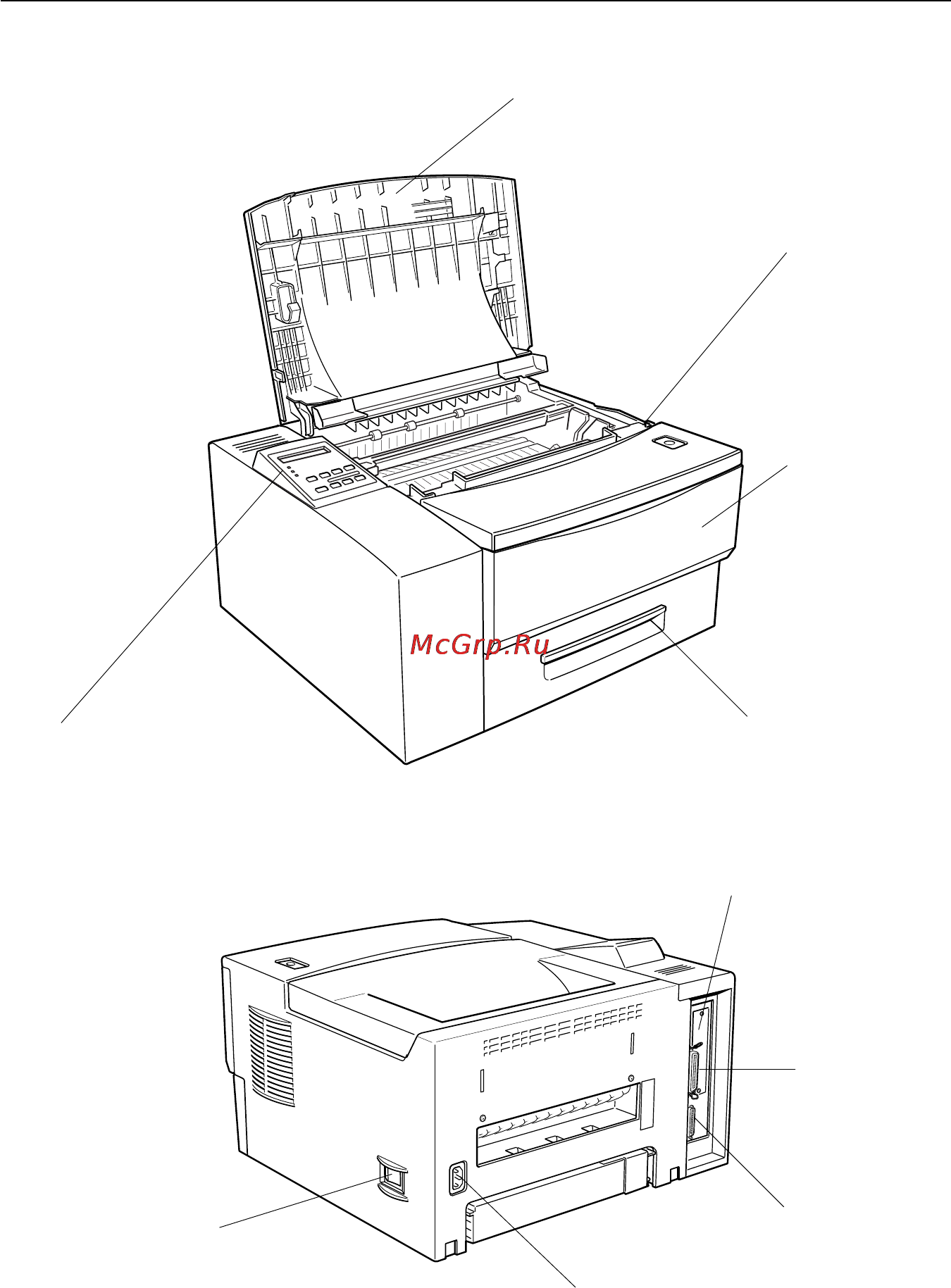 Epson EPL-N1600 [10/259] Части принтера