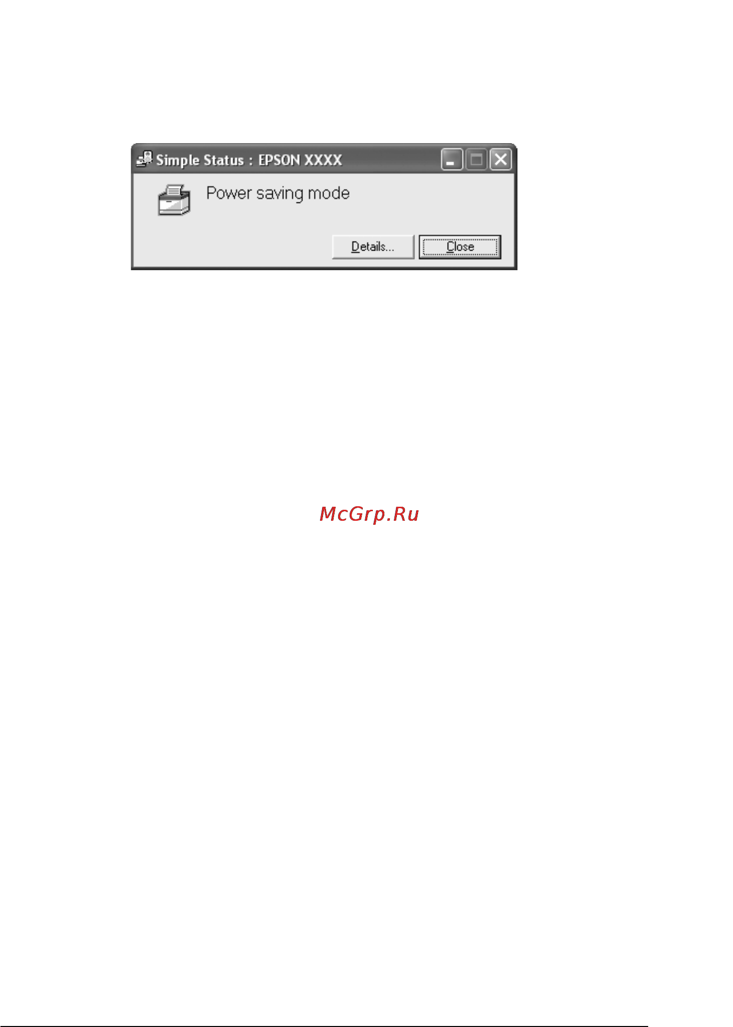 Epson EPL-N2550 [102/379] Окно simple status краткая информация