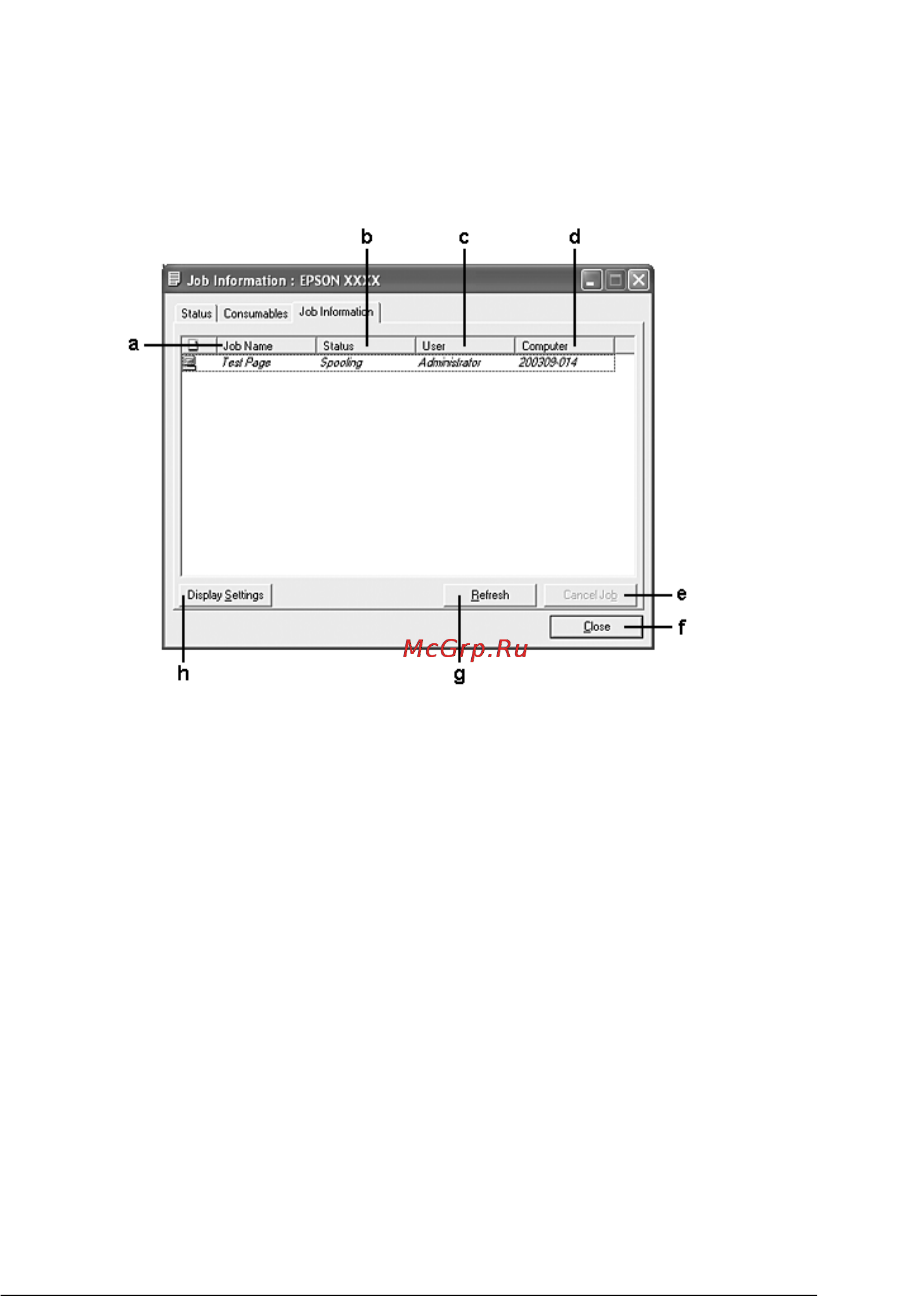 Epson EPL-N2550 [106/379] Информация о задании