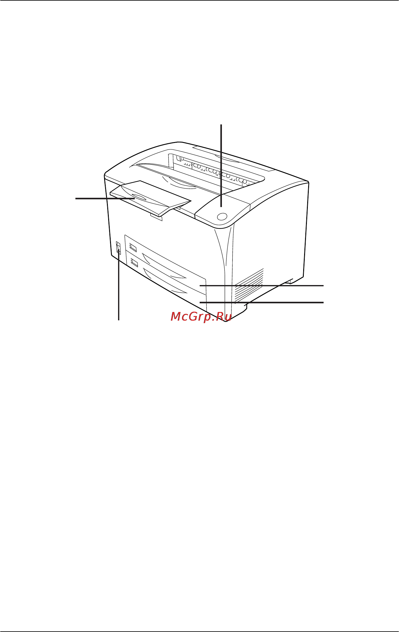 Epson EPL-N2550 [27/379] Элементы принтера