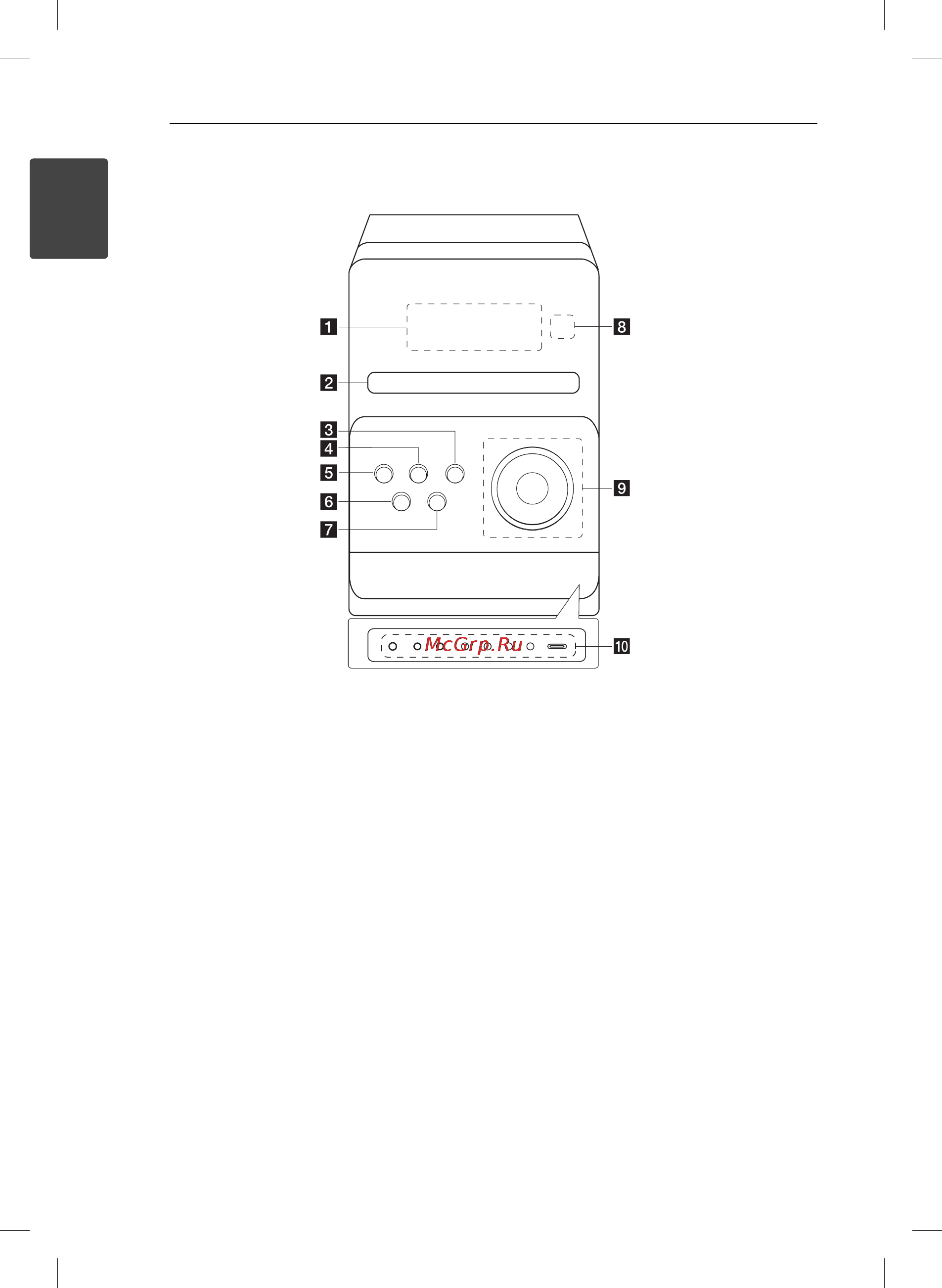 LG XB66 [10/33] Передняя панель