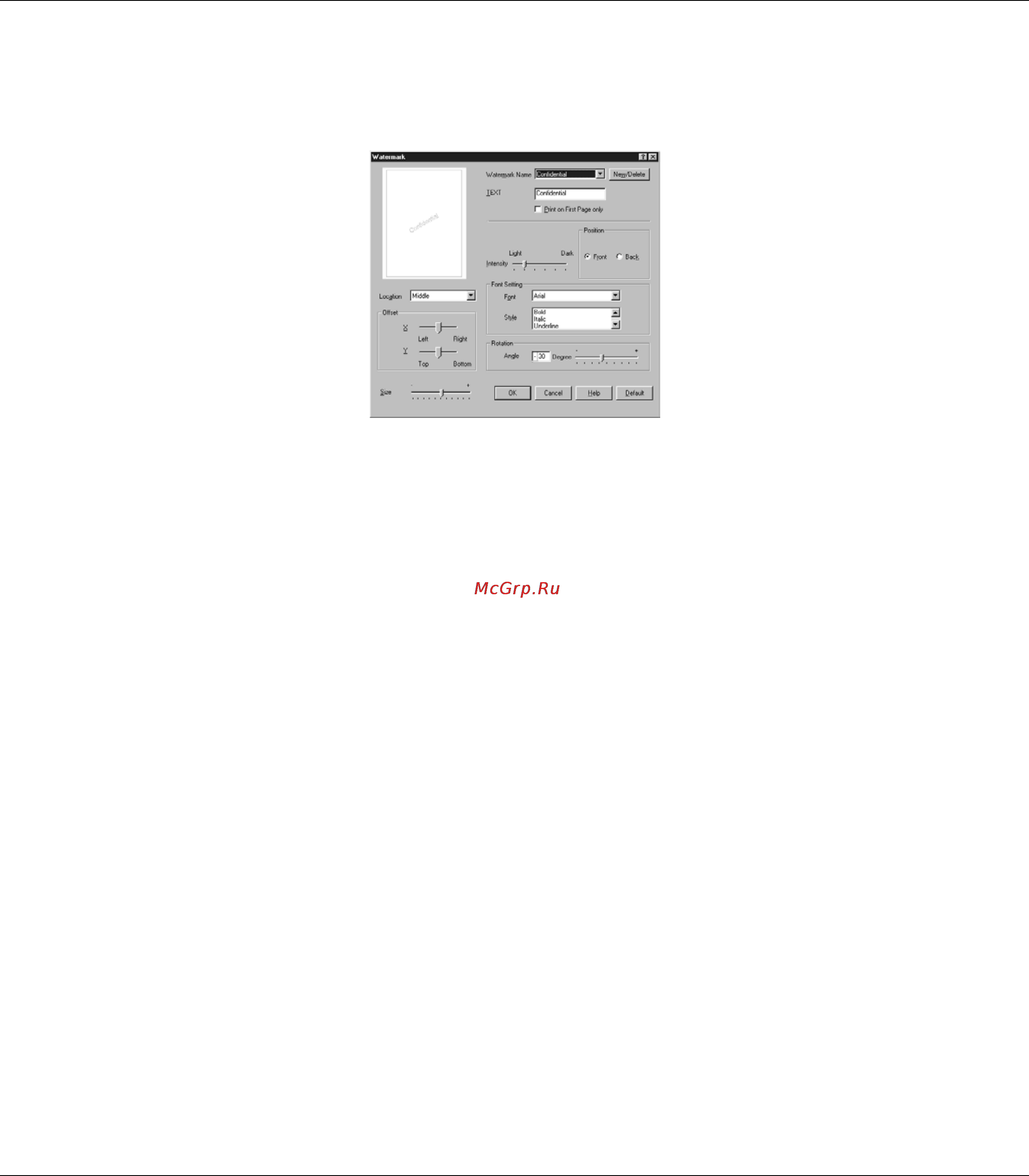 Epson AcuLaser M1200 [36/146] Создание нового водяного знака