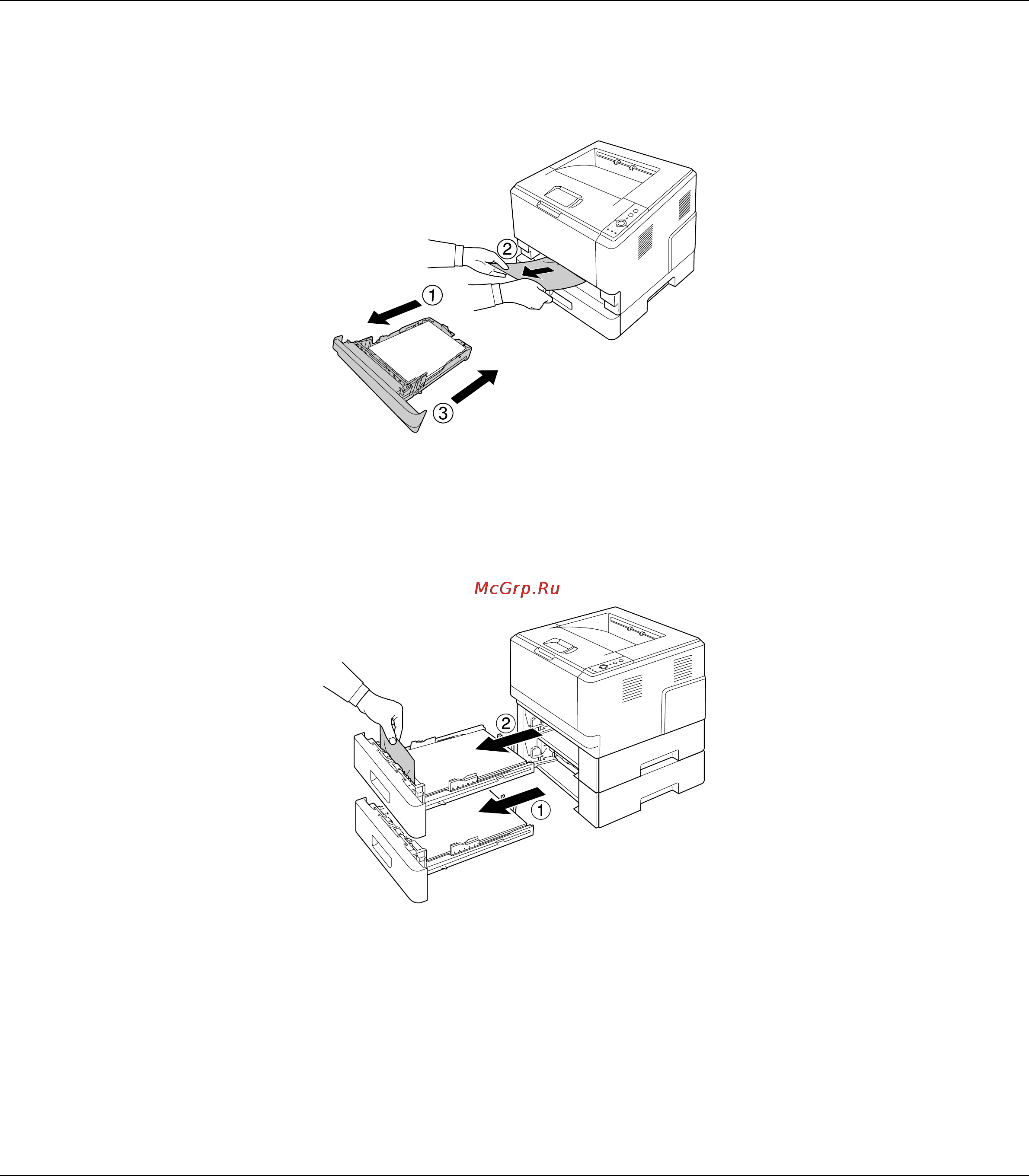 Epson AcuLaser M2000 [81/172] Замятие бумаги в кассетном лотке на 250 листов