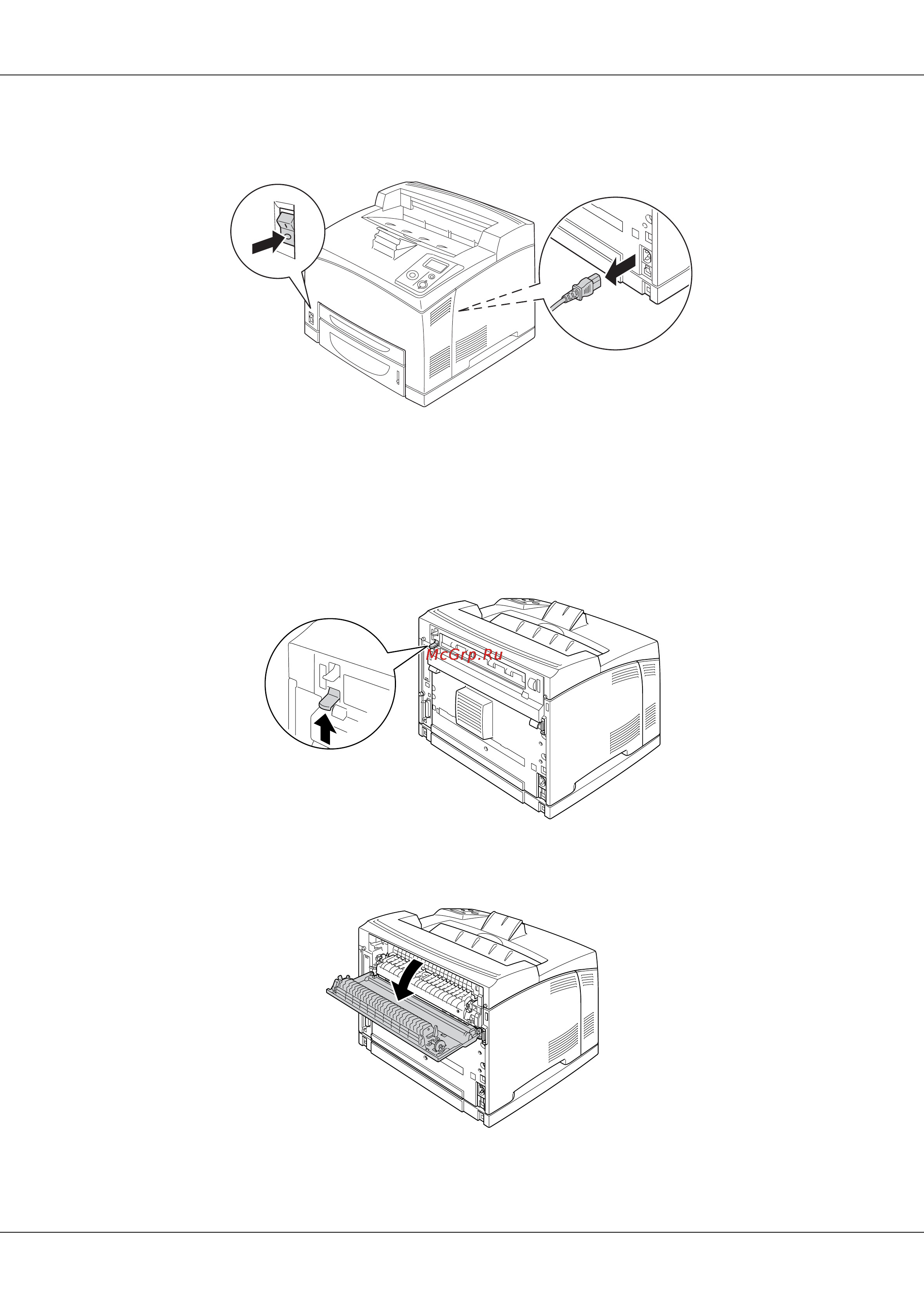 Epson AcuLaser M4000 [132/220] Выключите принтер и отключите шнур питания и интерфейсный кабель