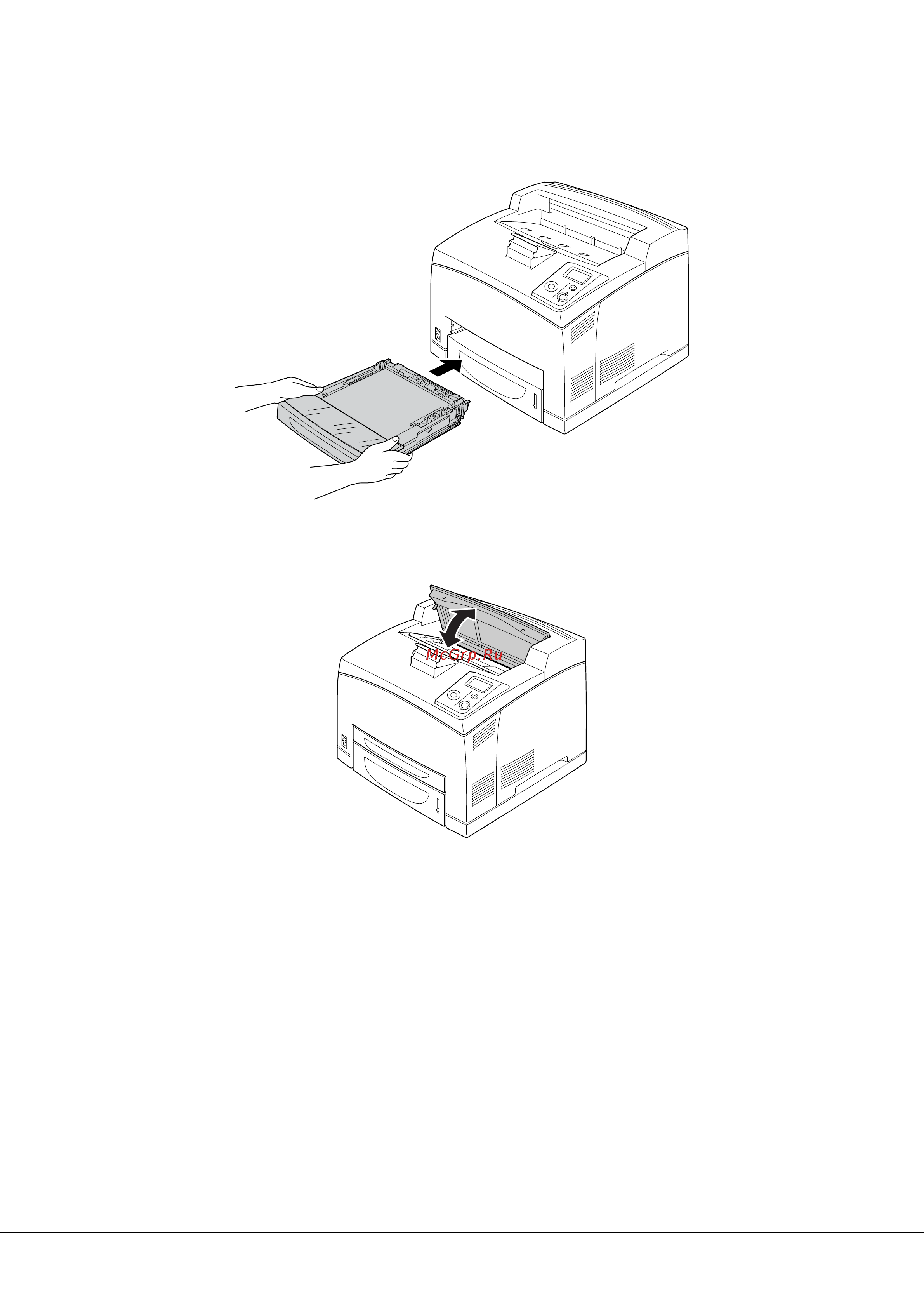 Epson AcuLaser M4000 [154/220] Заново вставьте кассету в лоток