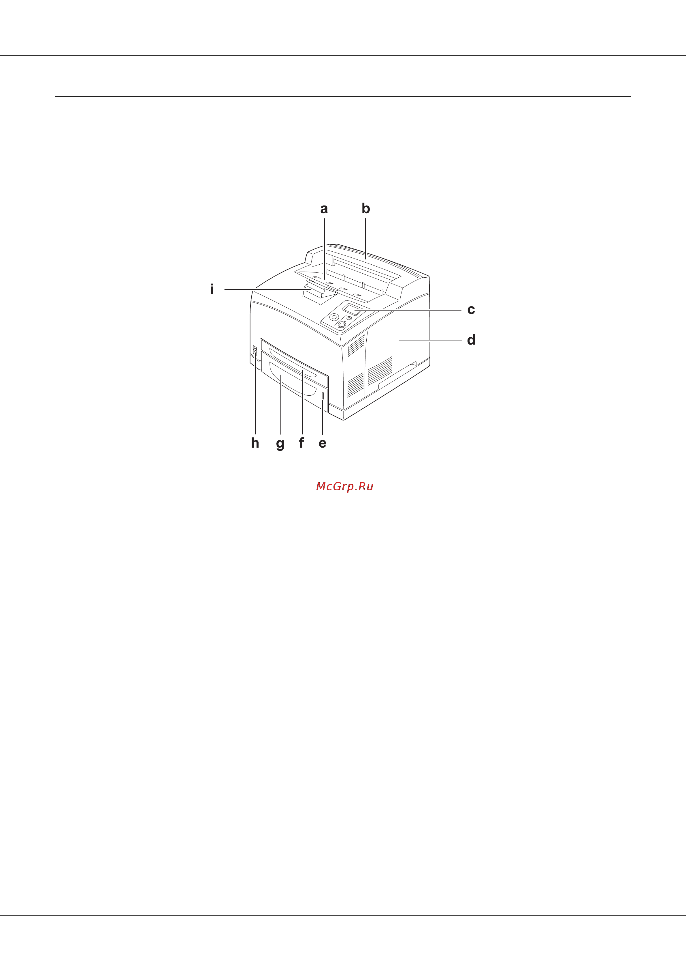 Epson AcuLaser M4000 [21/220] Элементы принтера