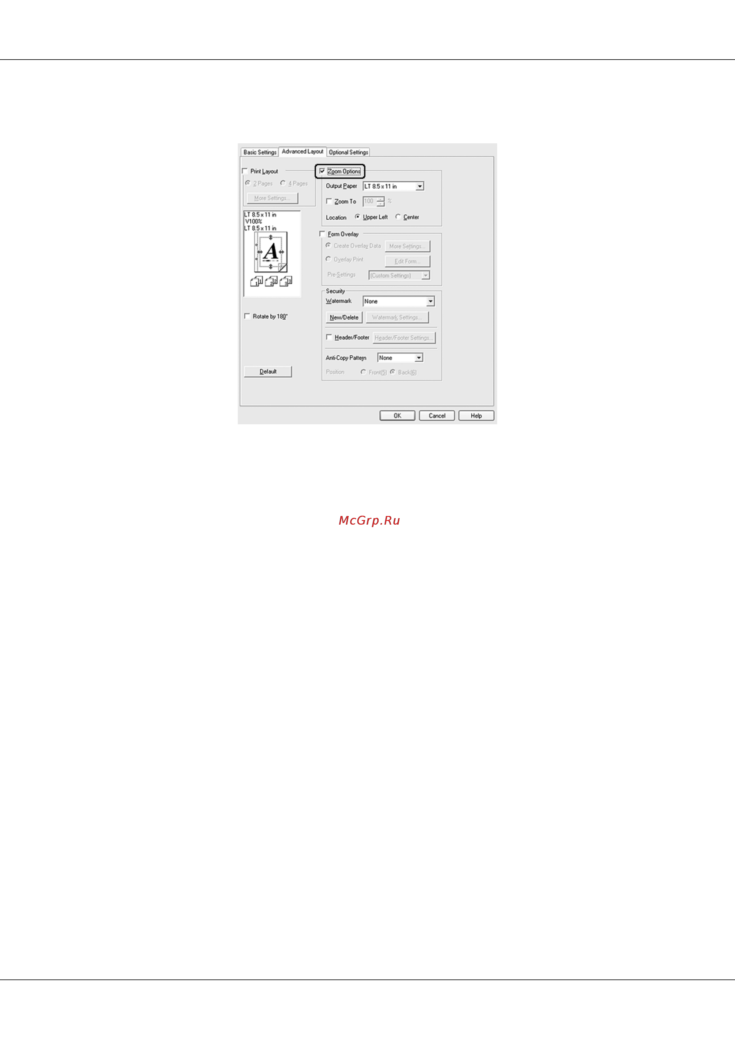 Epson AcuLaser M4000 [44/220] Печать водяных знаков