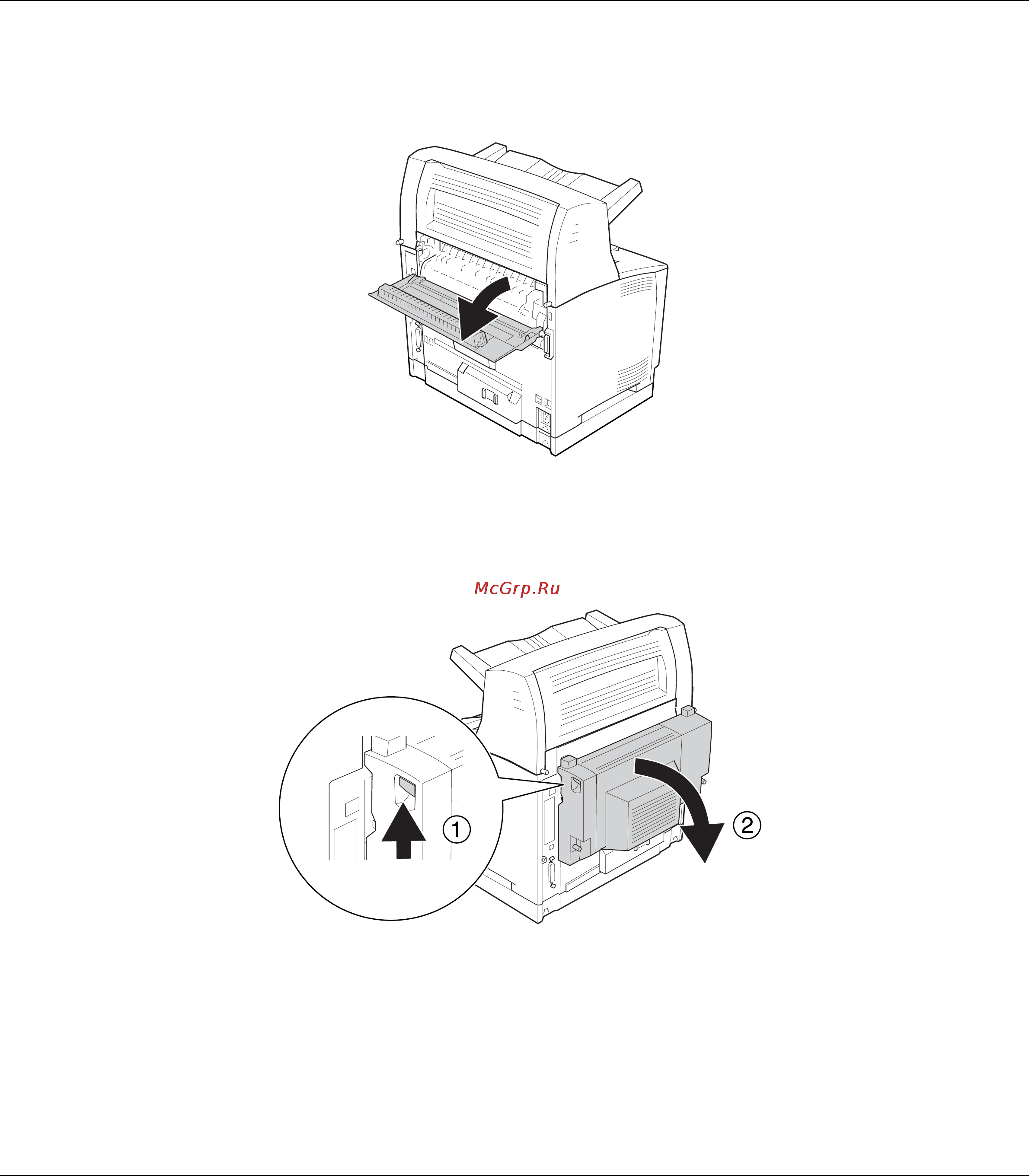 Epson AcuLaser M8000 [137/256] Откройте крышку b