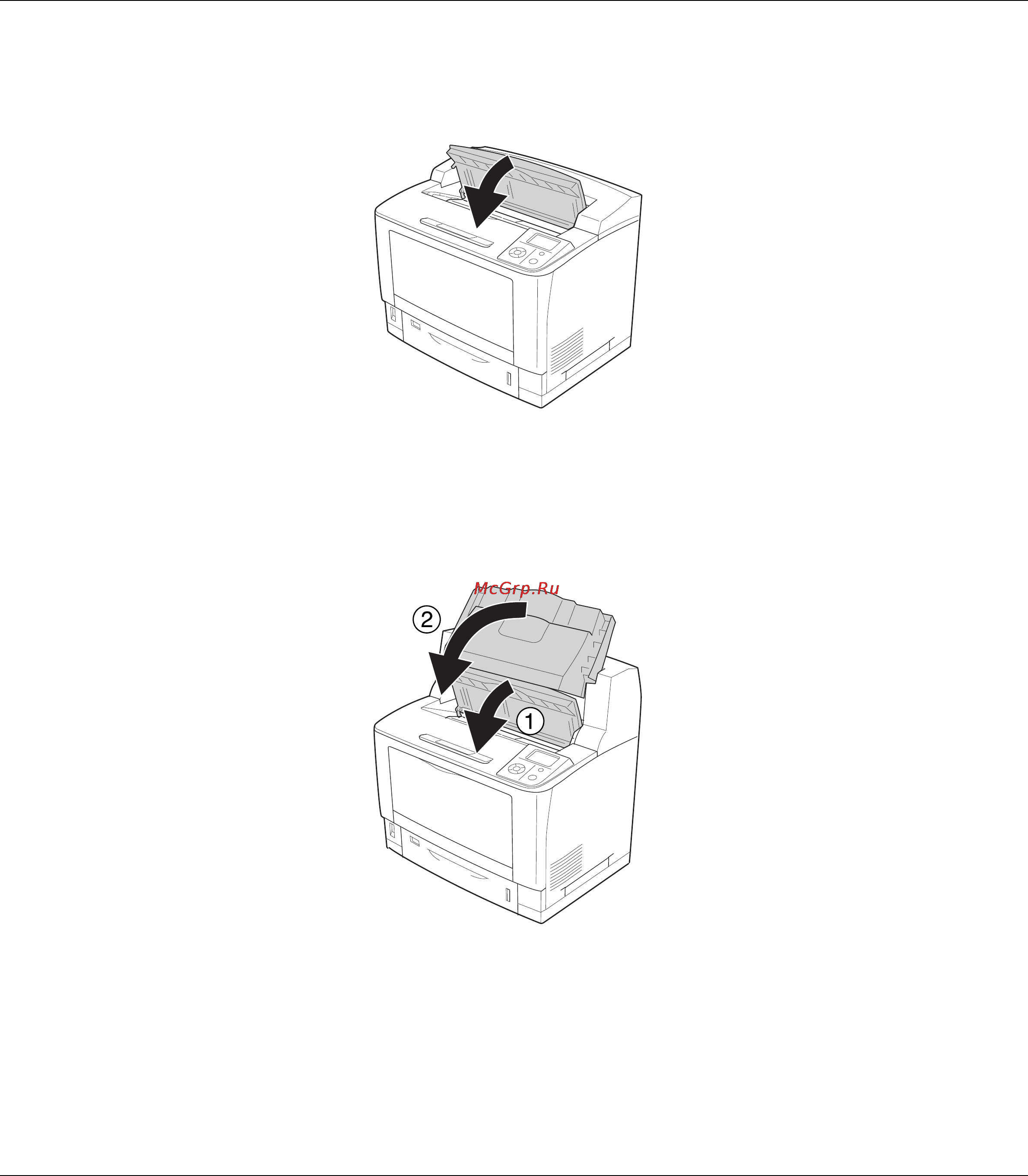 Epson AcuLaser M8000 [167/256] Закройте крышку а