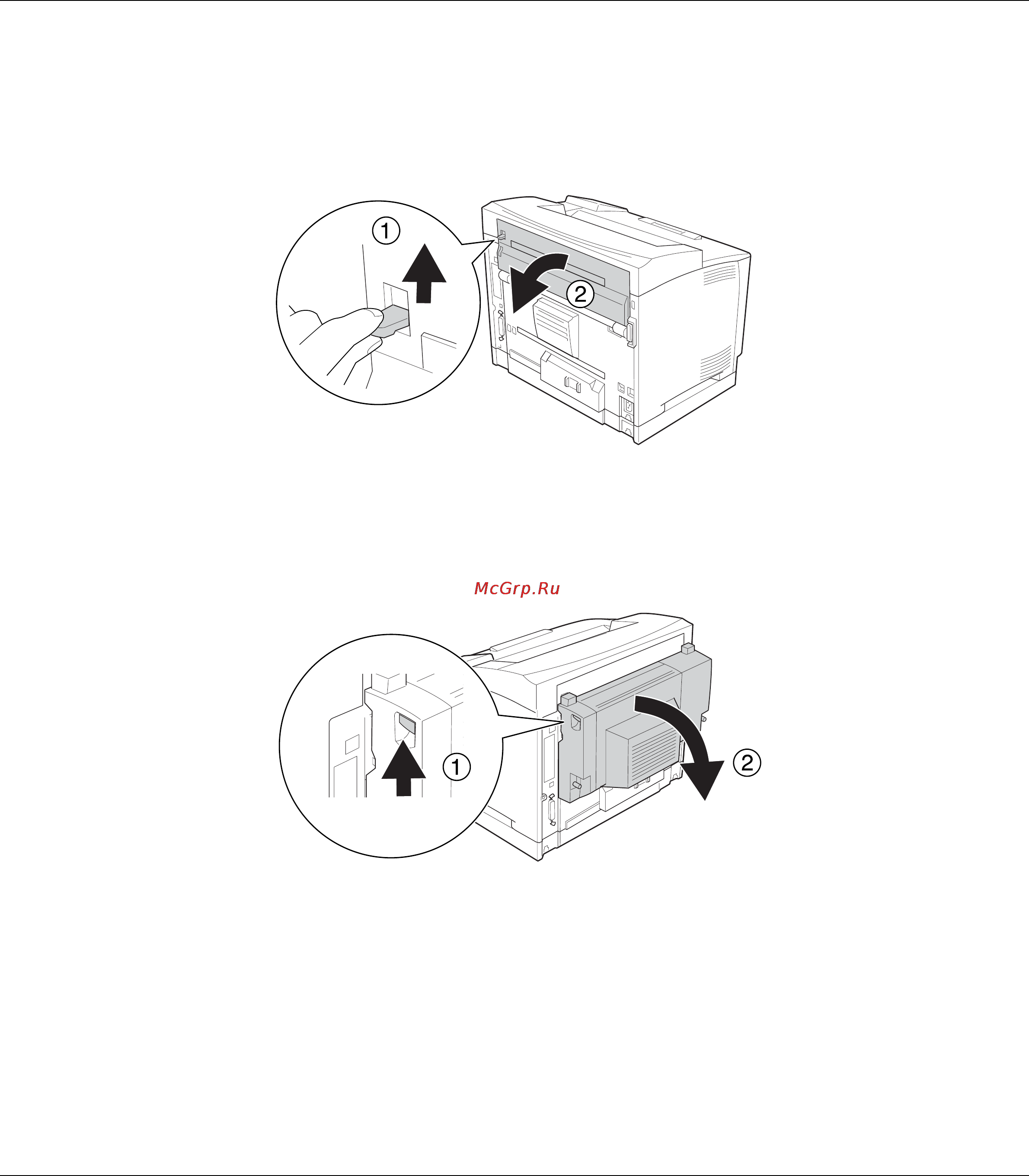 Epson AcuLaser M8000 [168/256] Замятие бумаги b a крышки a и b