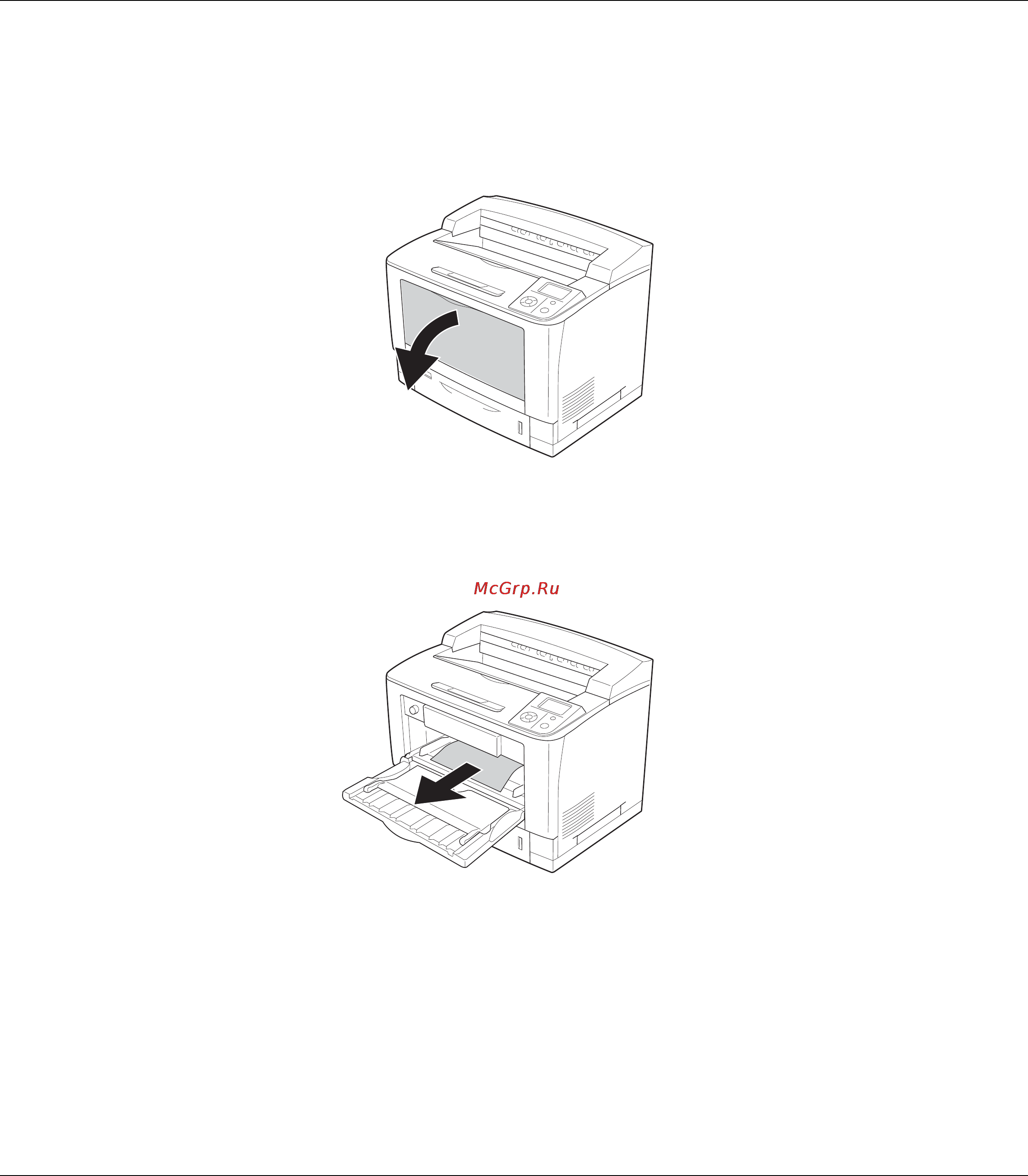 Epson AcuLaser M8000 [175/256] Замятие mp a мц лоток и крышка a