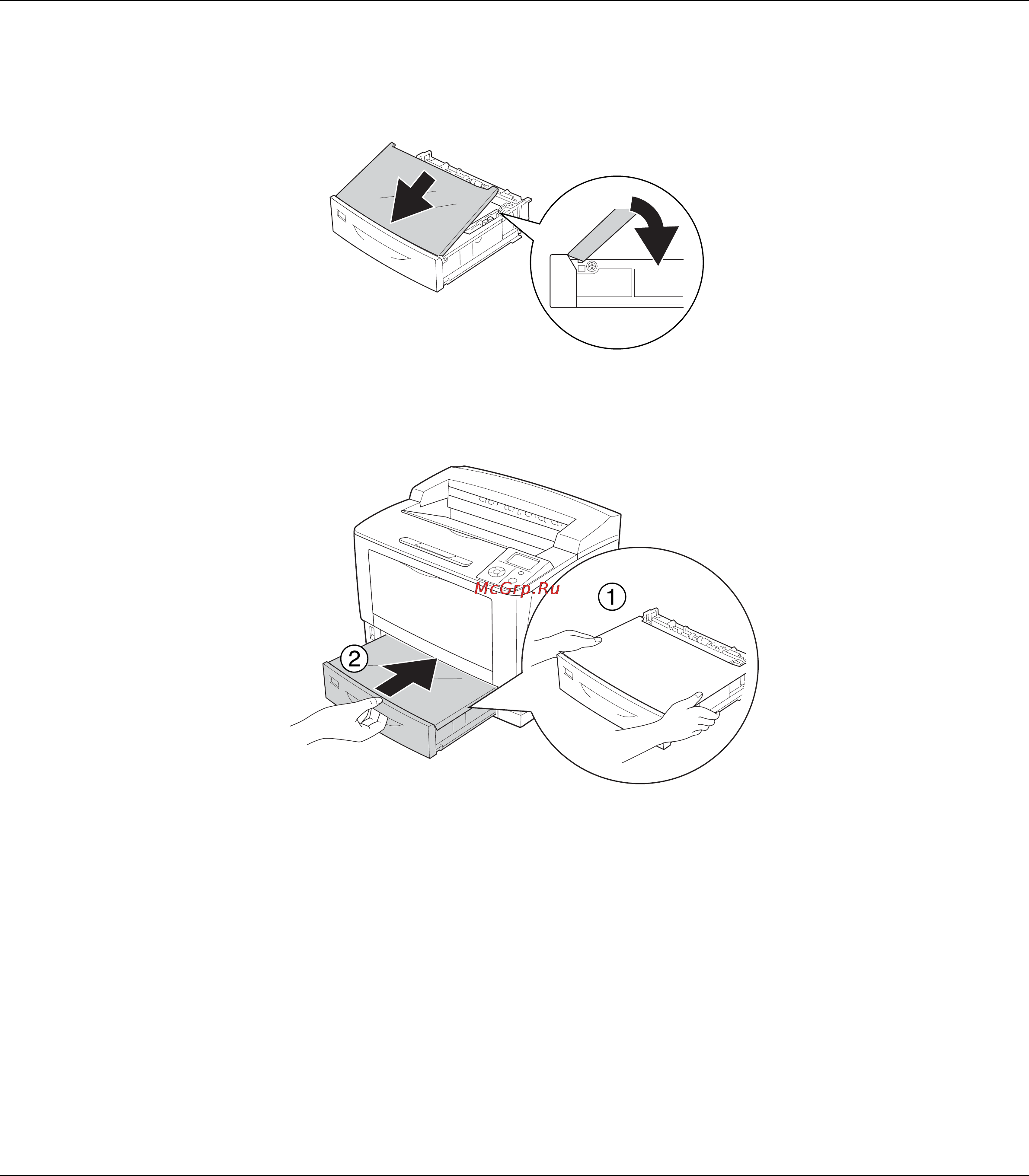 Epson AcuLaser M8000 [39/256] Дополнительный кассетный лоток