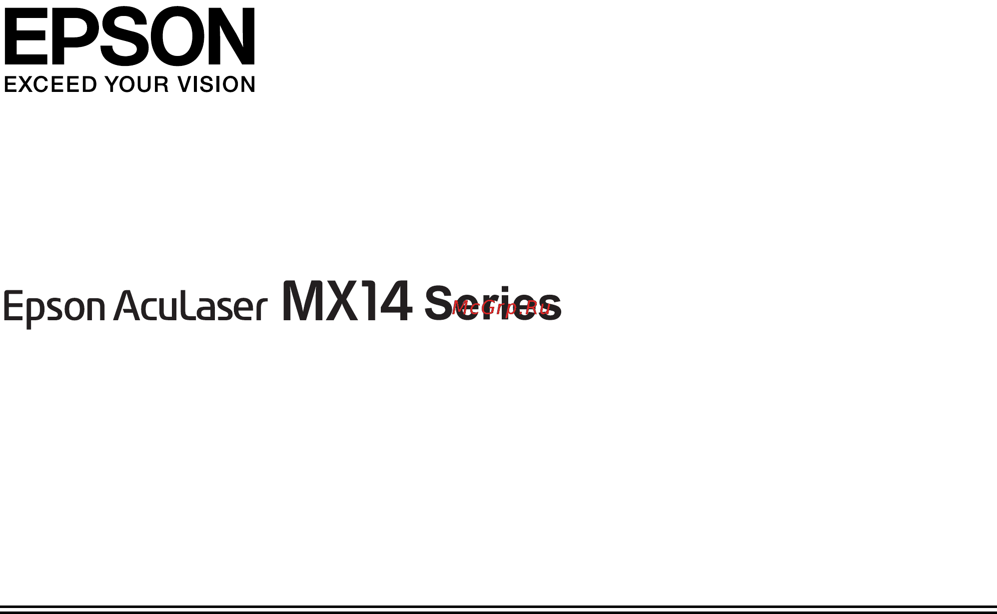 Epson AcuLaser MX14 Инструкция по эксплуатации онлайн