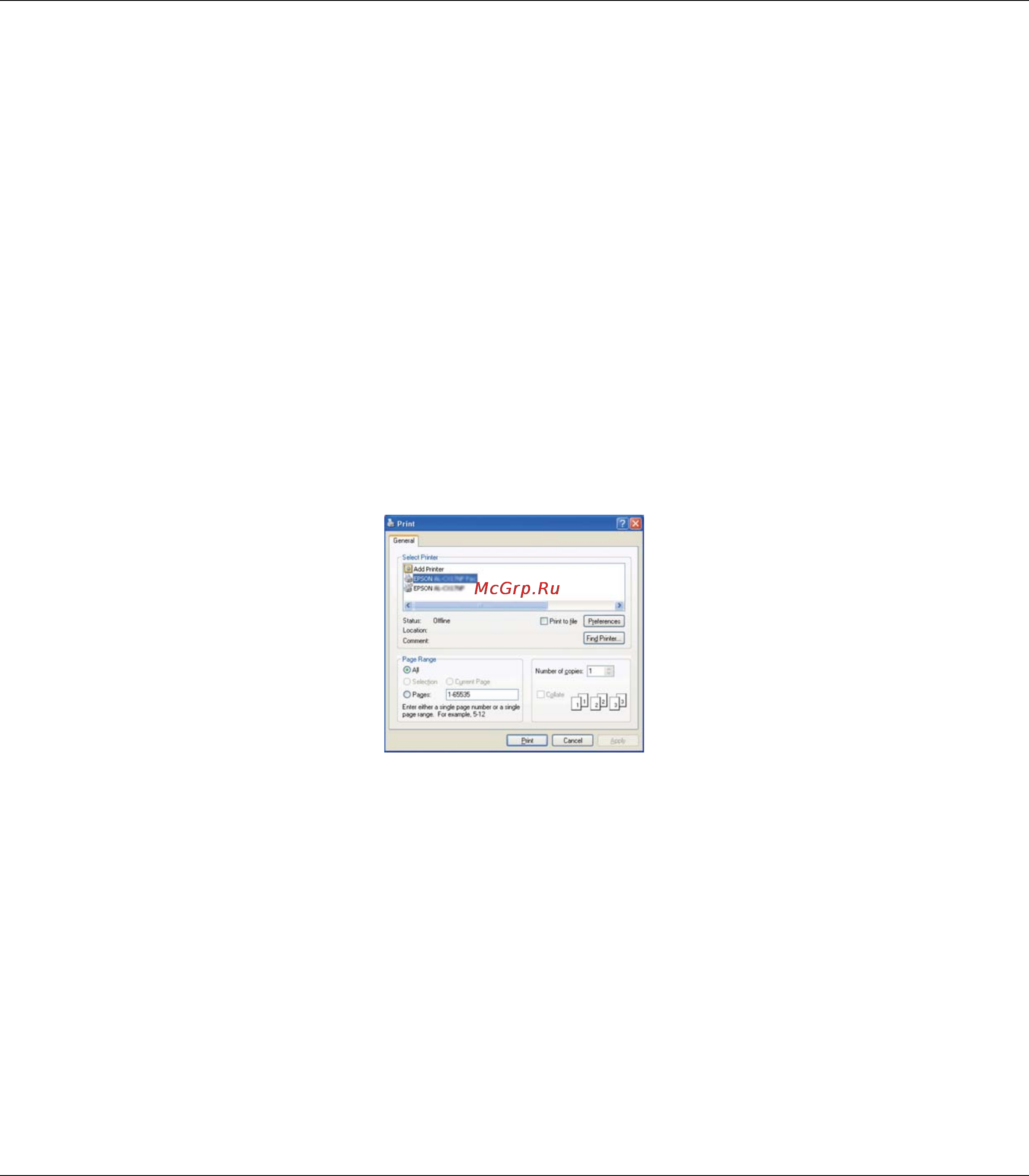 Epson AcuLaser MX14 [200/353] В windows