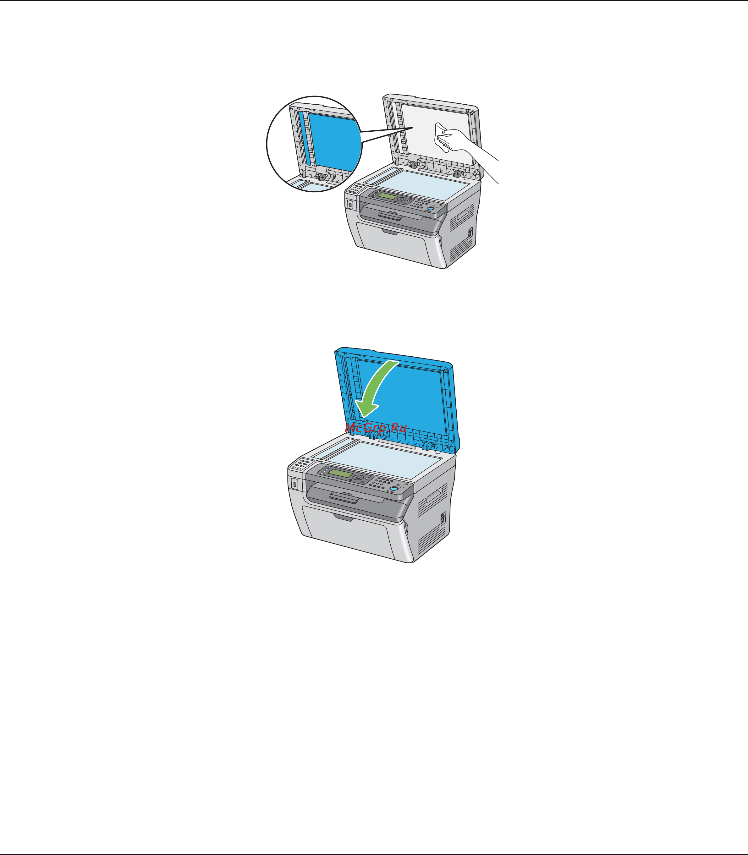 Epson AcuLaser MX14 [328/353] Очистка подающего вала автоматического податчика документов adf только для epson aculaser mx14nf