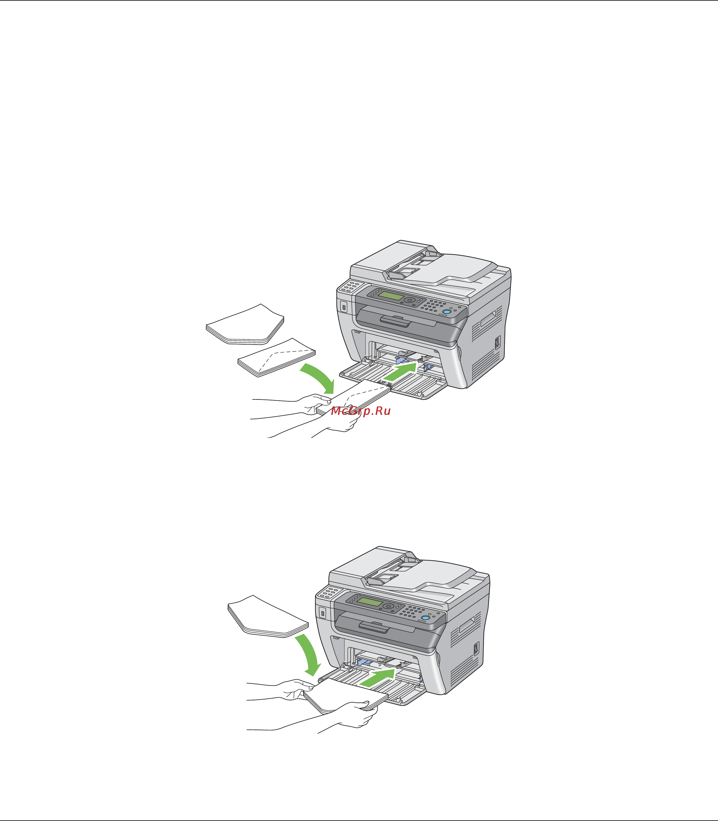 Epson AcuLaser MX14 [89/353] Загрузка конвертов в многоцелевой лоток mpf