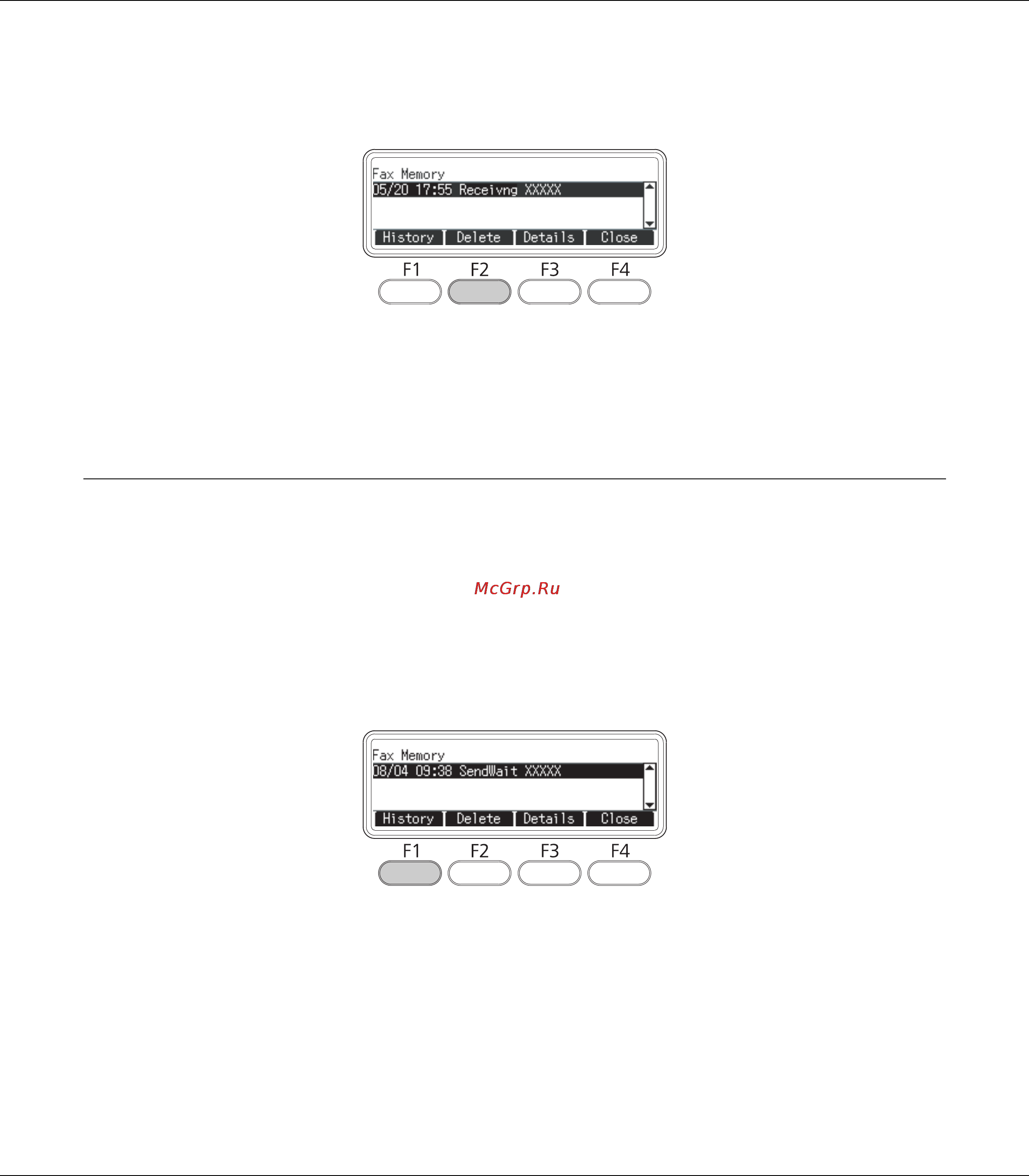 Epson AcuLaser C900 [151/326] Отображение истории факсовых заданий