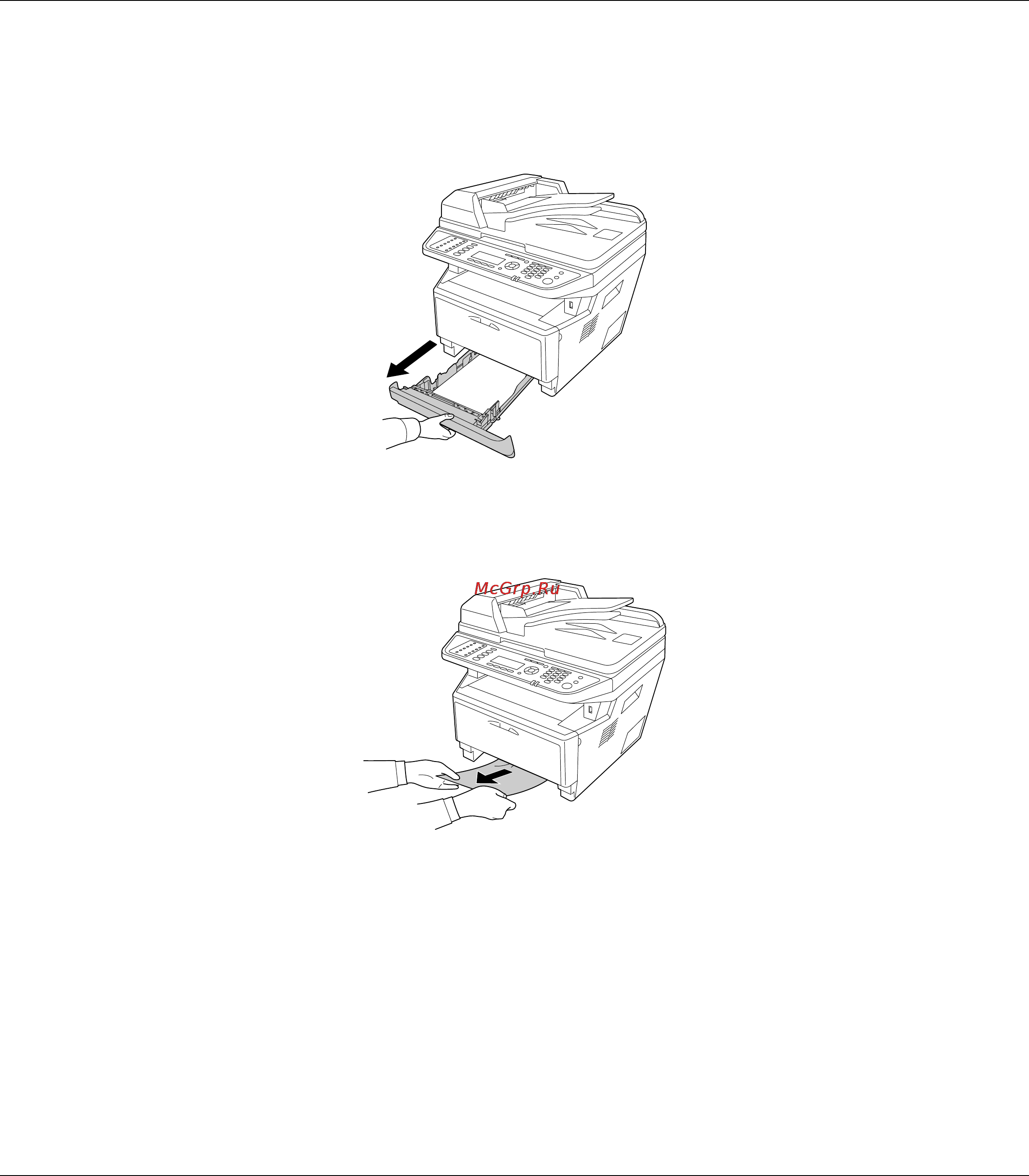 Epson AcuLaser C900 [237/326] Замятие бумаги в районе стандартного кассетного лотка