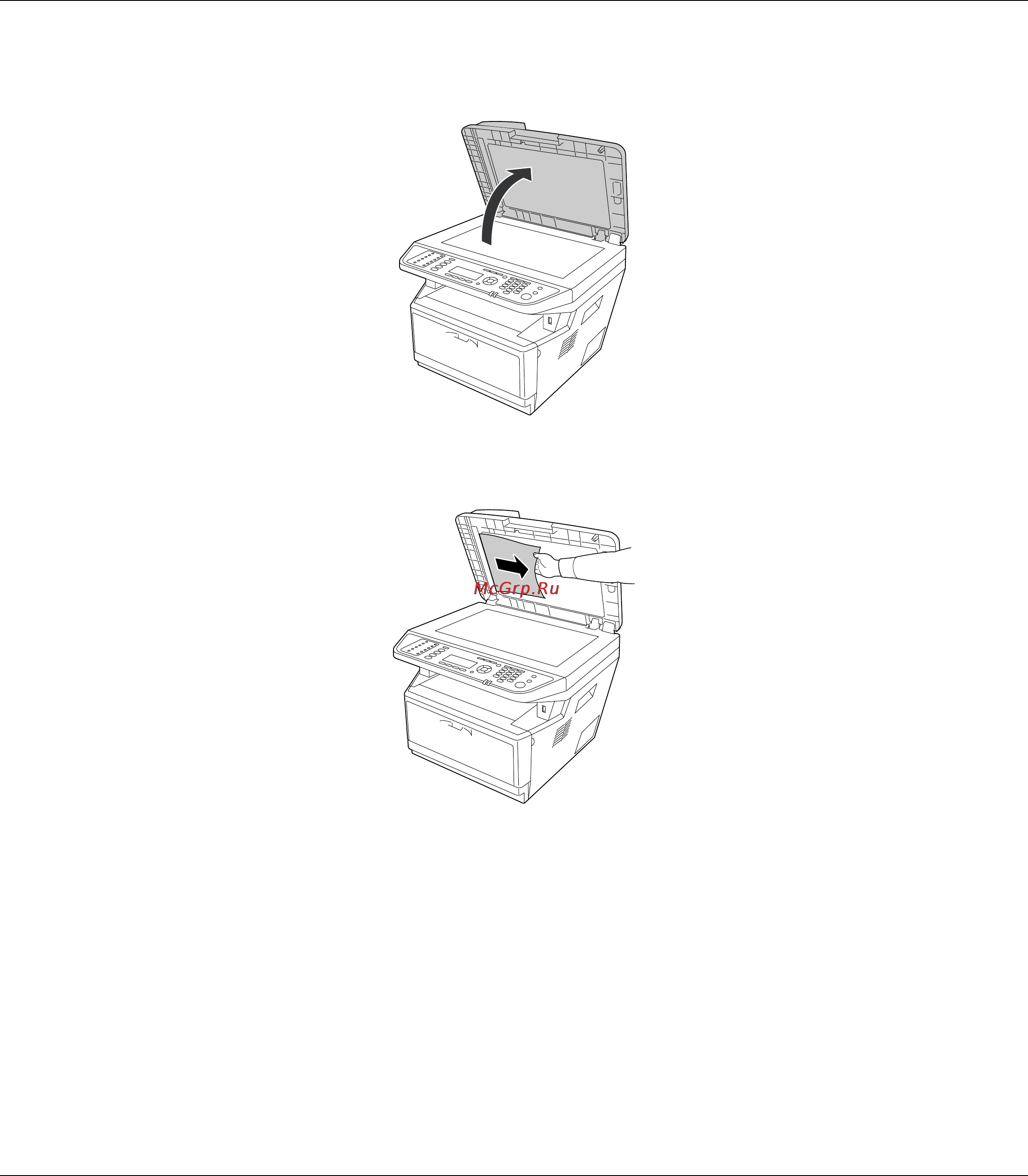 Epson AcuLaser C900 [252/326] Откройте крышку сканера
