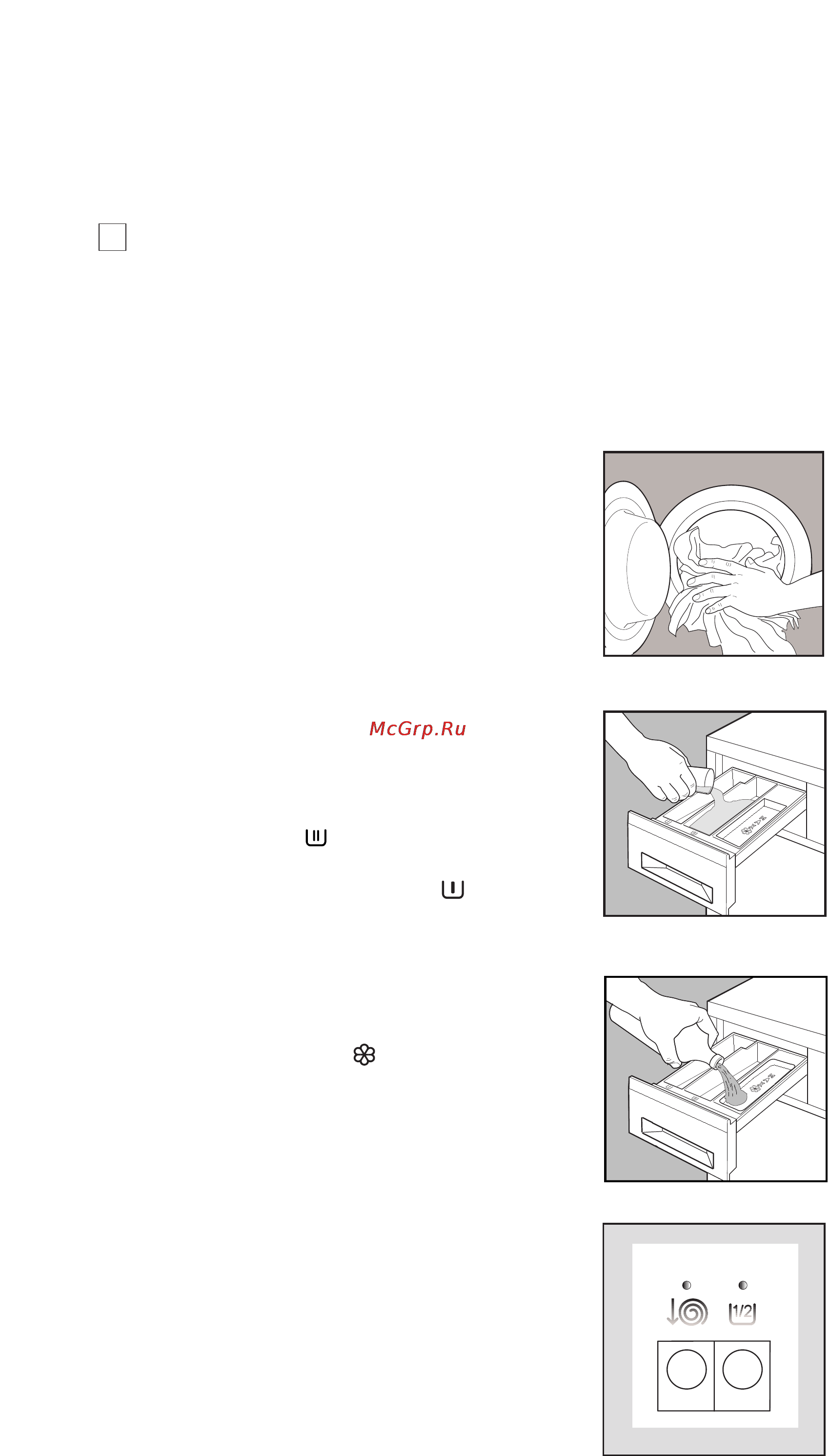 Zanussi FLS 802 [6/40] Select the required option s